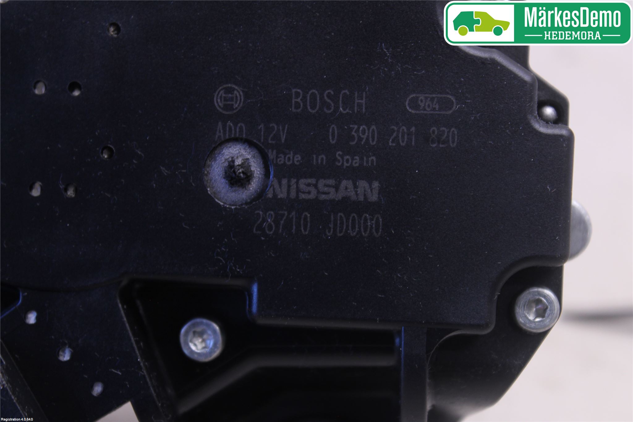 Nissan QASHQAI 10-14 Torkarmotor Baklucka