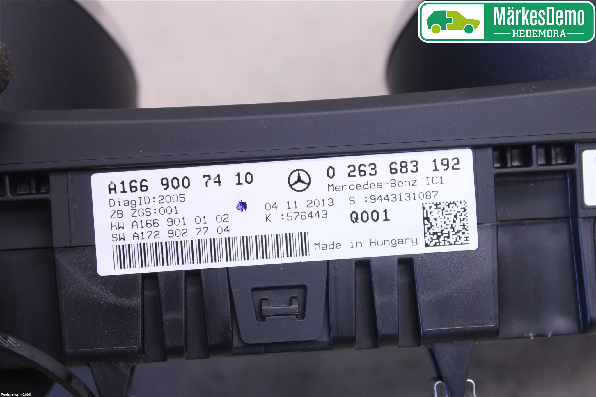 Mercedes-Benz MB GL/GLS-KLASS (X166) 12-19 Instrument Komb