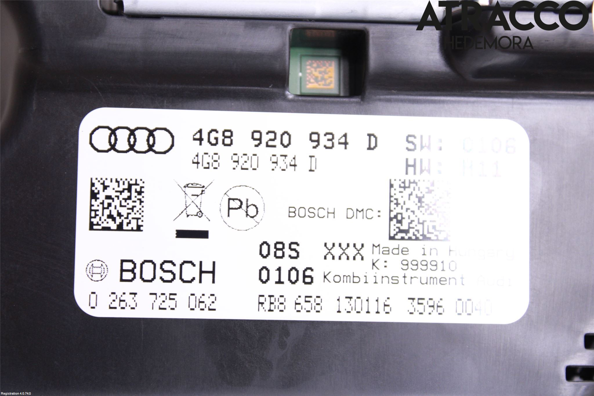 Audi A6/S6 4G 11-18 Instrument Komb