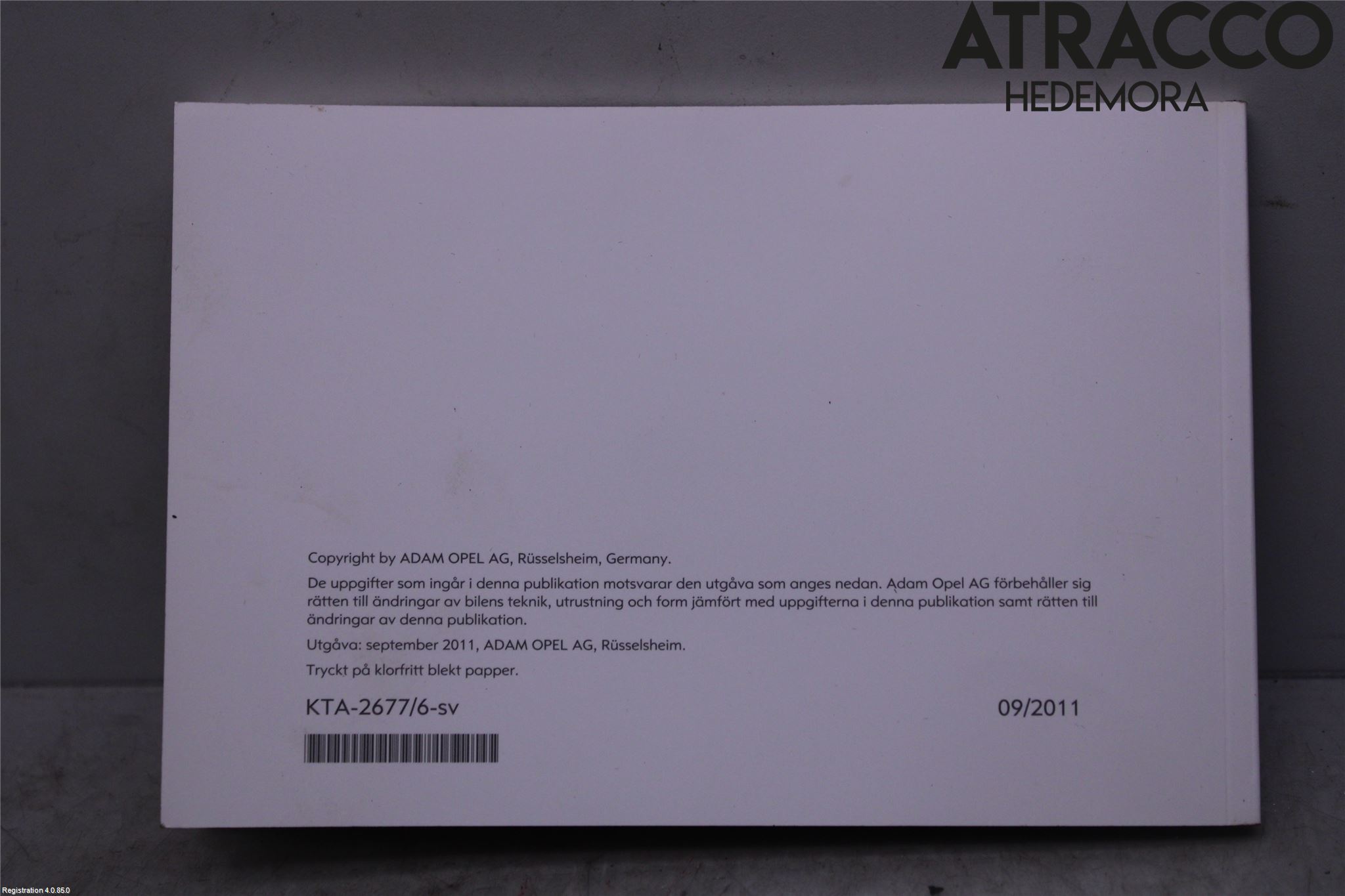 Opel INSIGNIA 09-16 Instruktionsbok