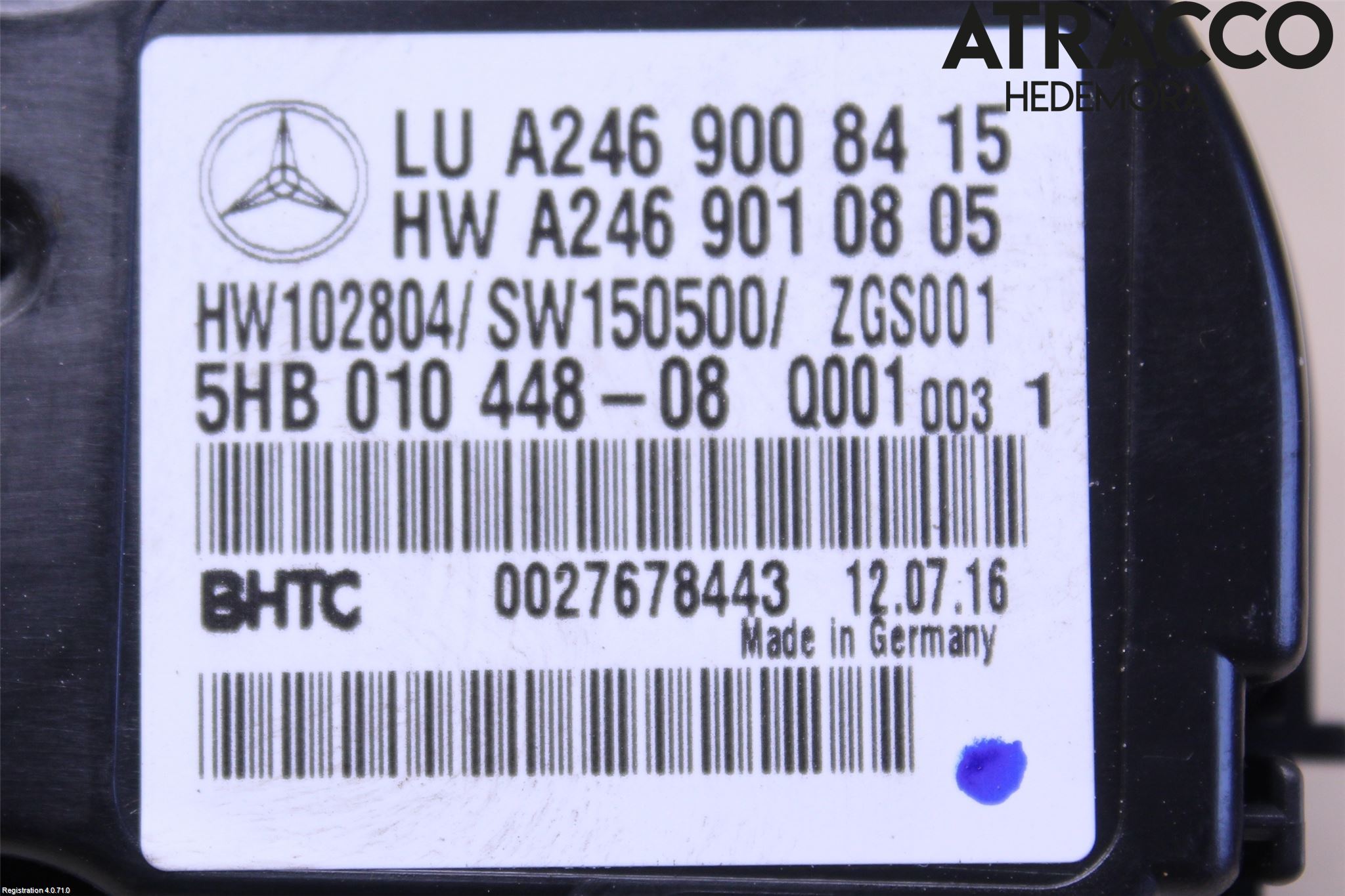 Mercedes-Benz MB A-KLASS (W176) 13-18 Ac Styrenhet Ac Manöveren