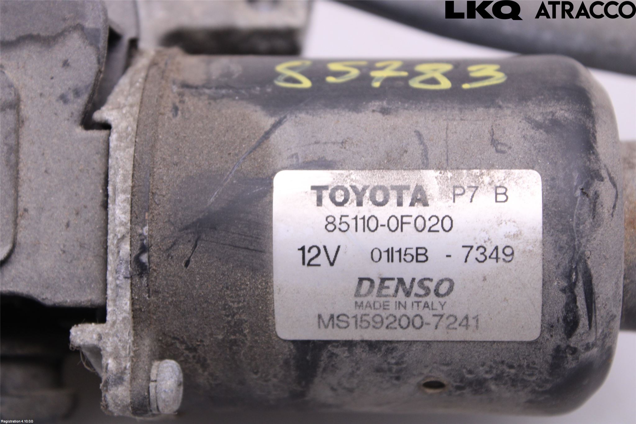 Toyota COROLLA VERSO 04-07 Torkarmekanism Vindruta