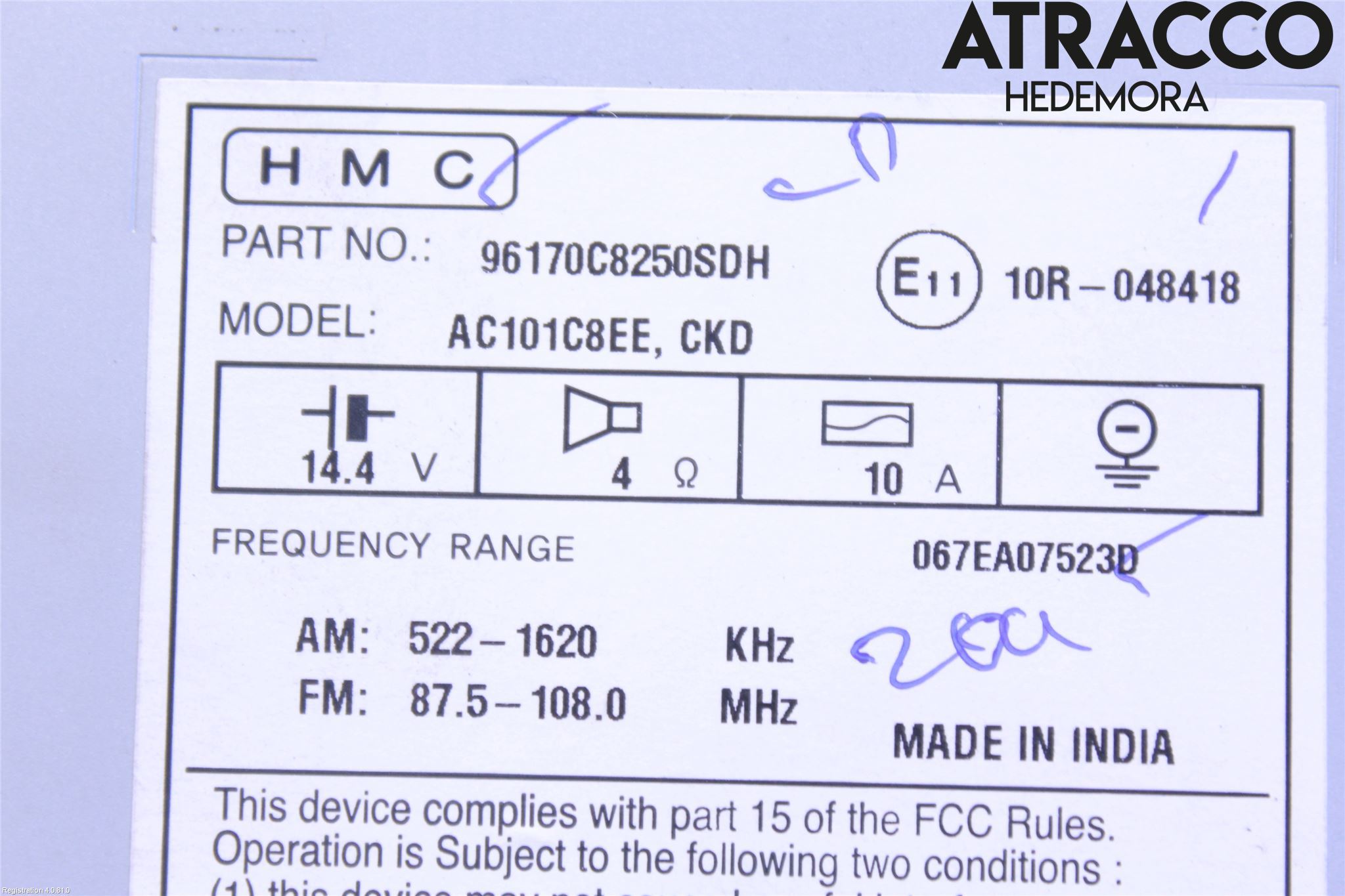 Hyundai i20 GB 15-20 Cd Radio - Multimediapanel