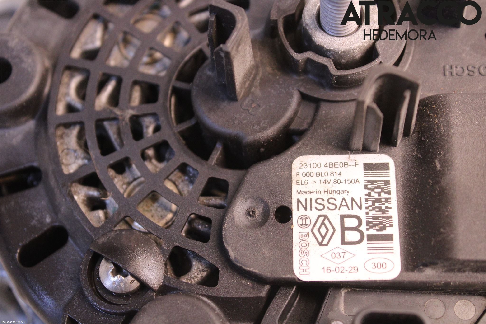 Nissan QASHQAI 14-17 Generator