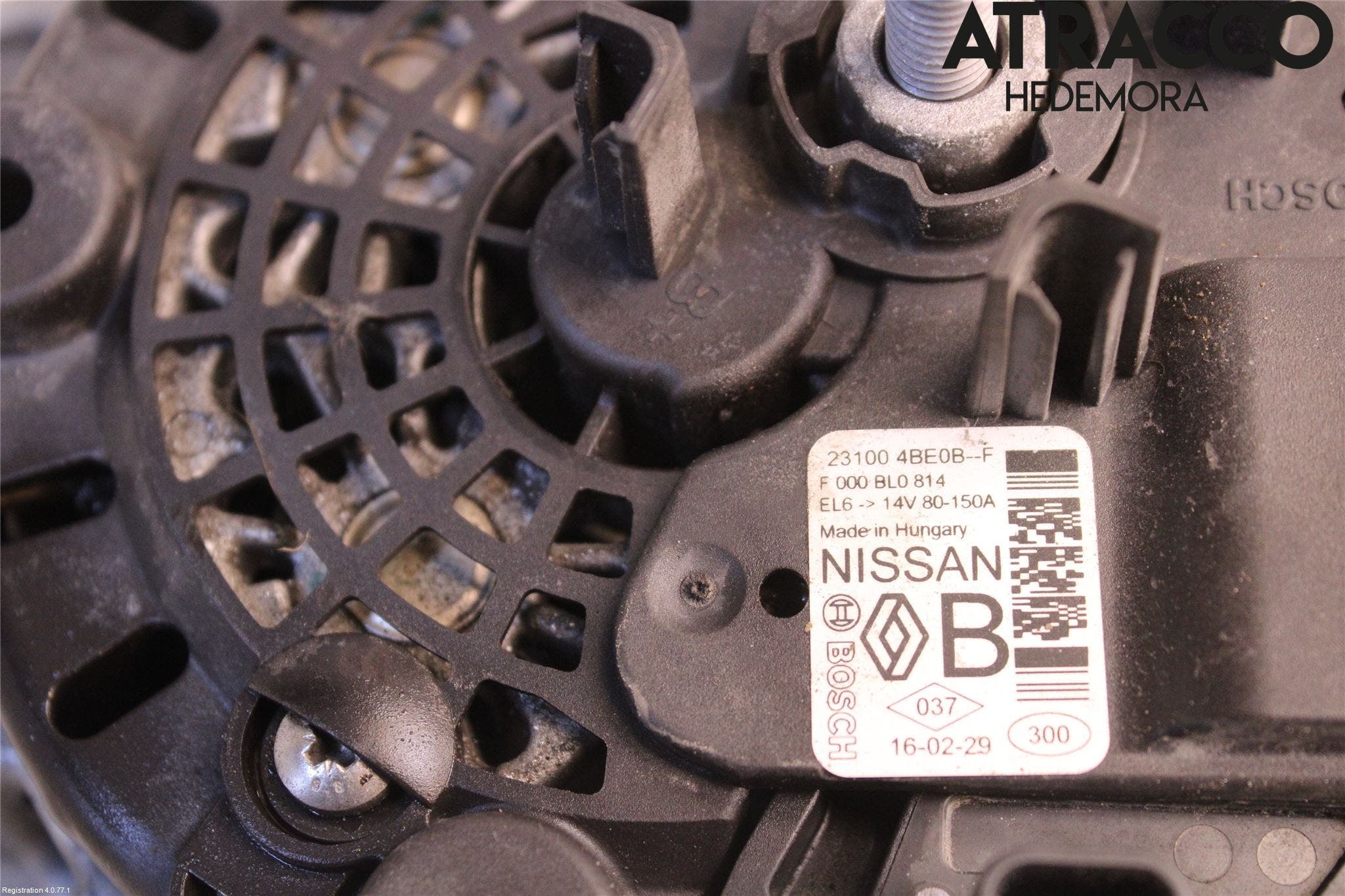 Nissan QASHQAI 14-17 Generator