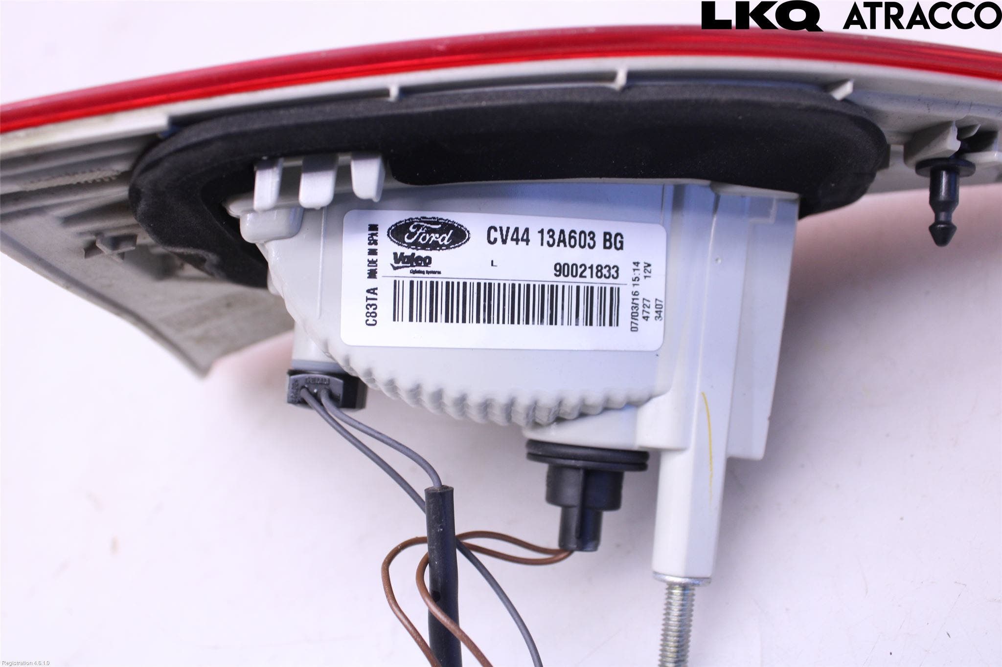 Ford KUGA 13-16 Bakljus Lucka Vä