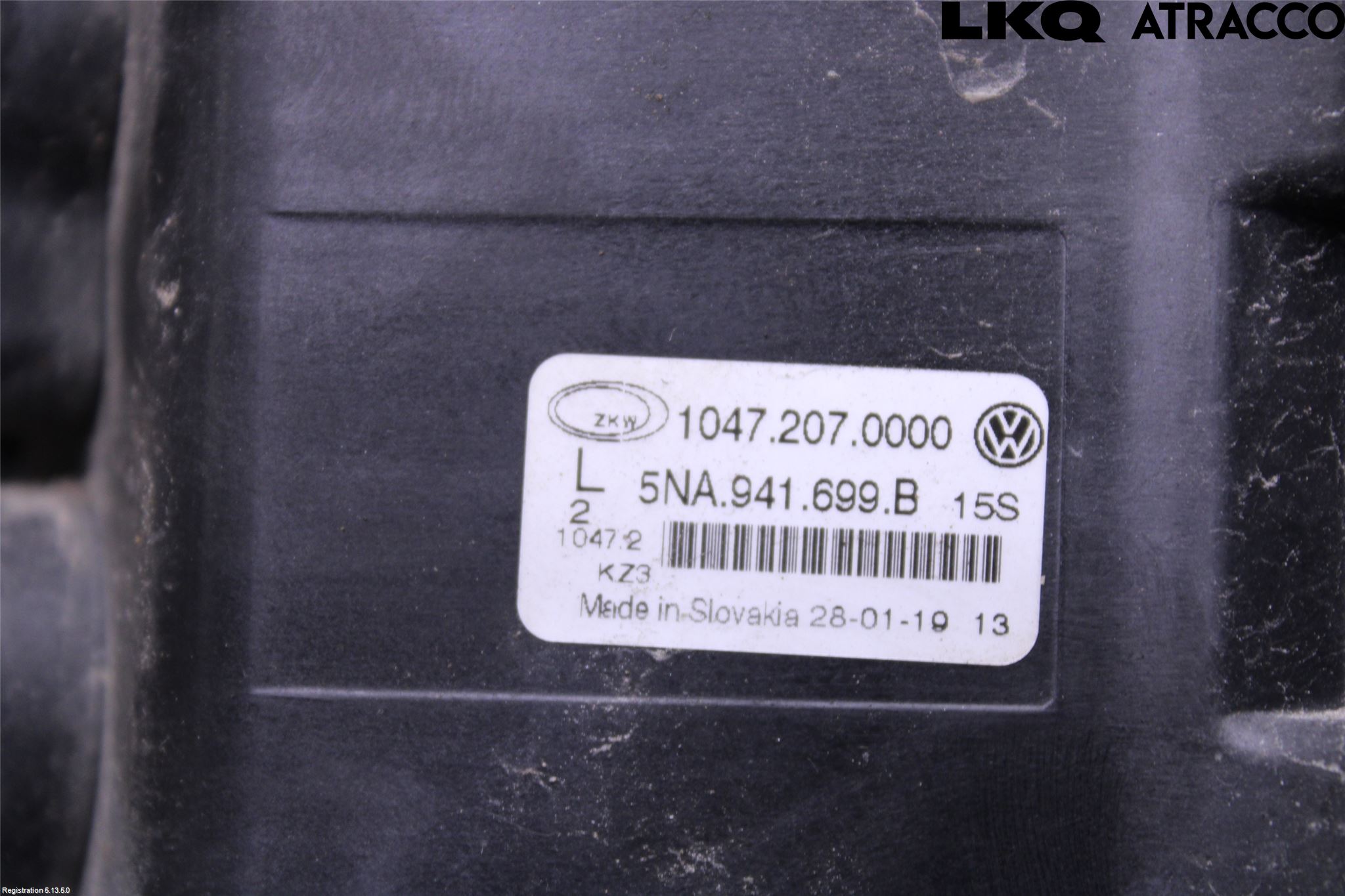 Volkswagen VW TIGUAN 16-24 Dimljus-Varselljus Fram