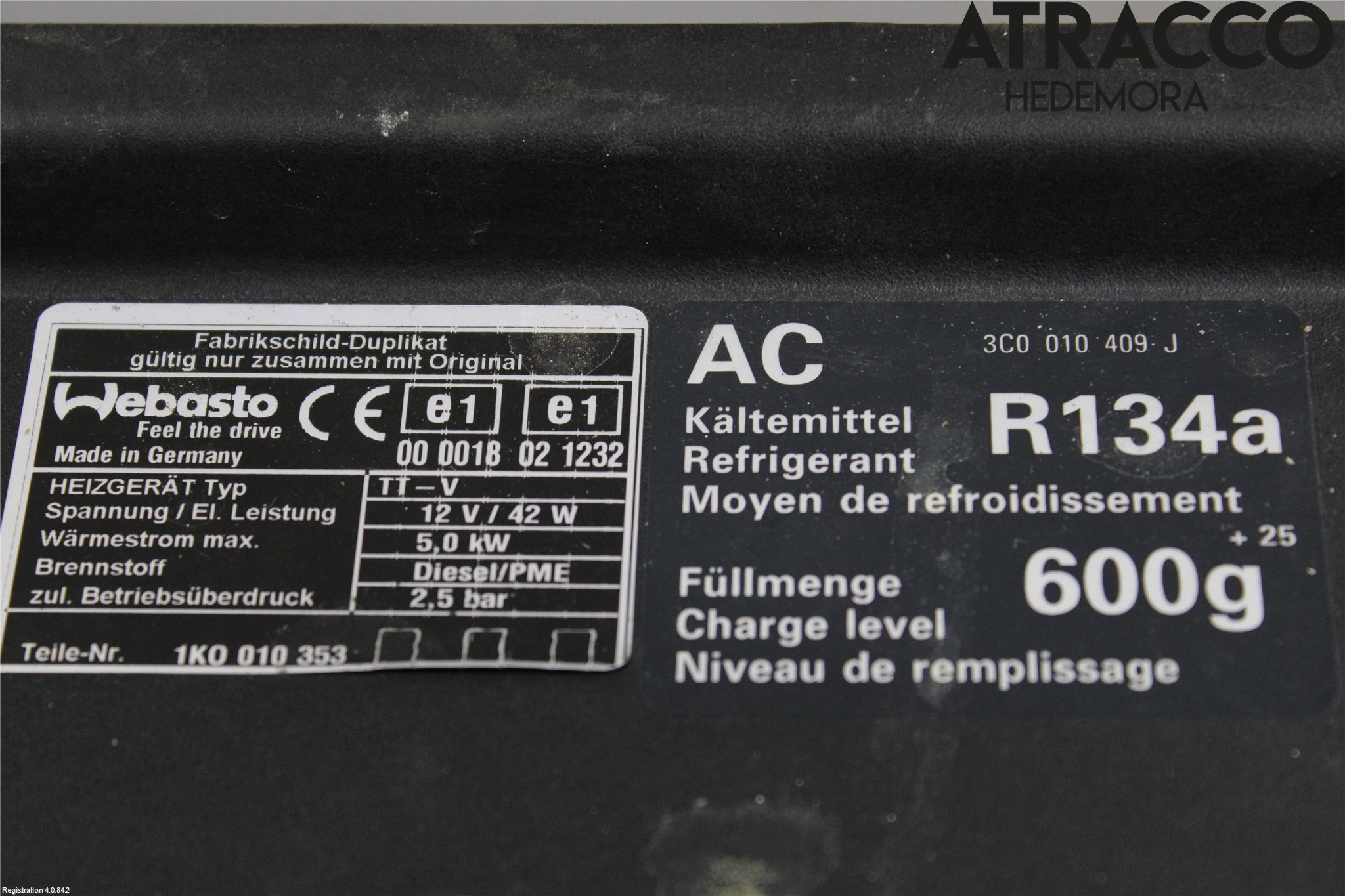 Volkswagen VW PASSAT 05-11 Frontplåt