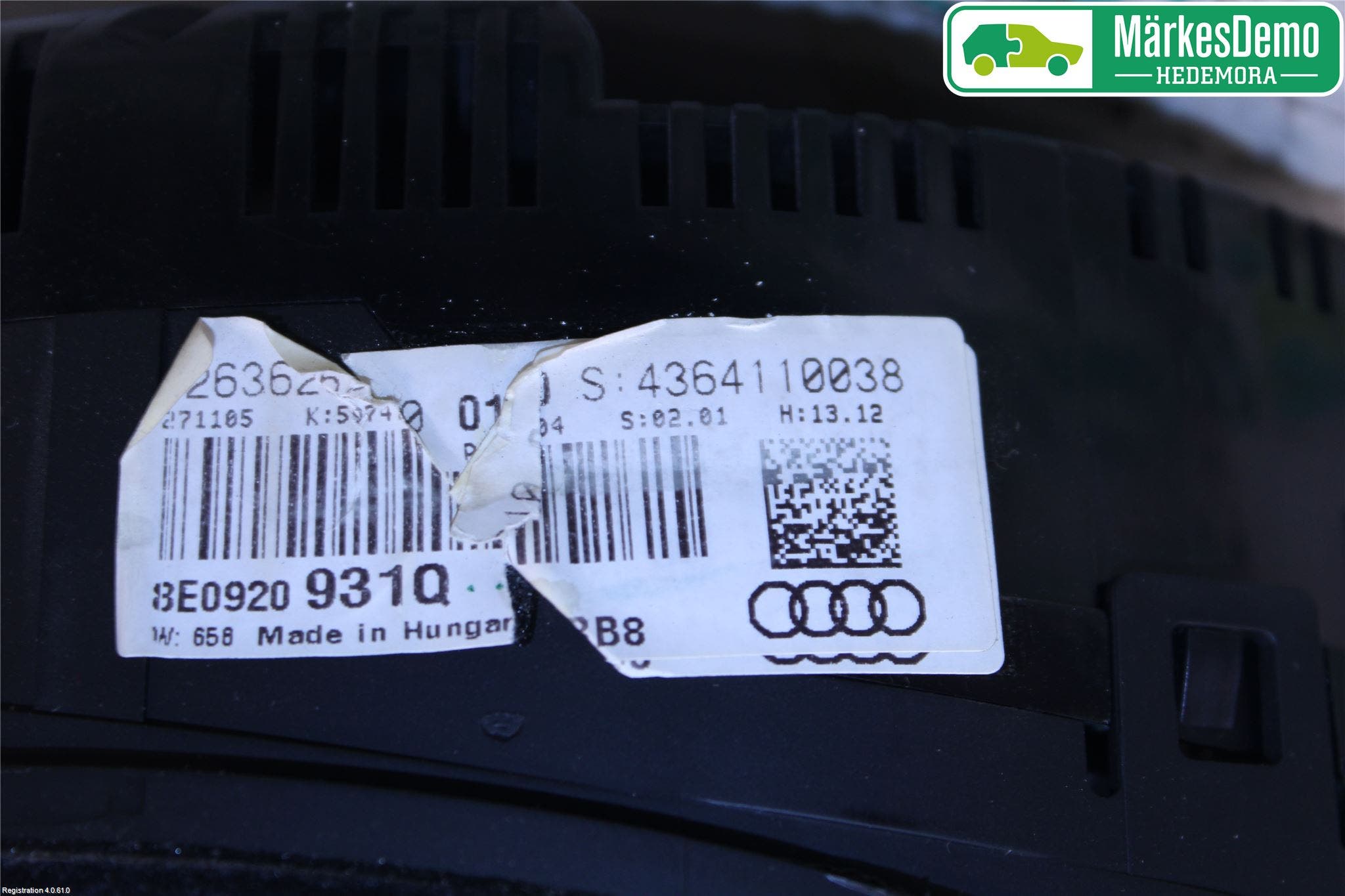 Audi A4/S4 05-07 Instrument Komb