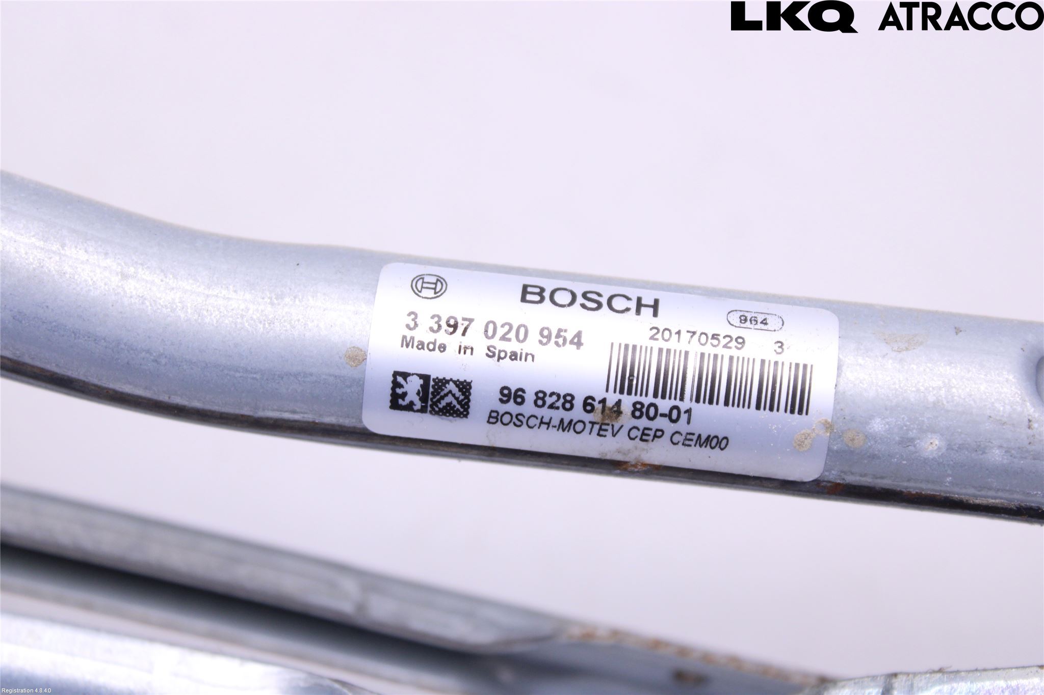 Citroen BERLINGO 08-18 Torkarmekanism Vindruta