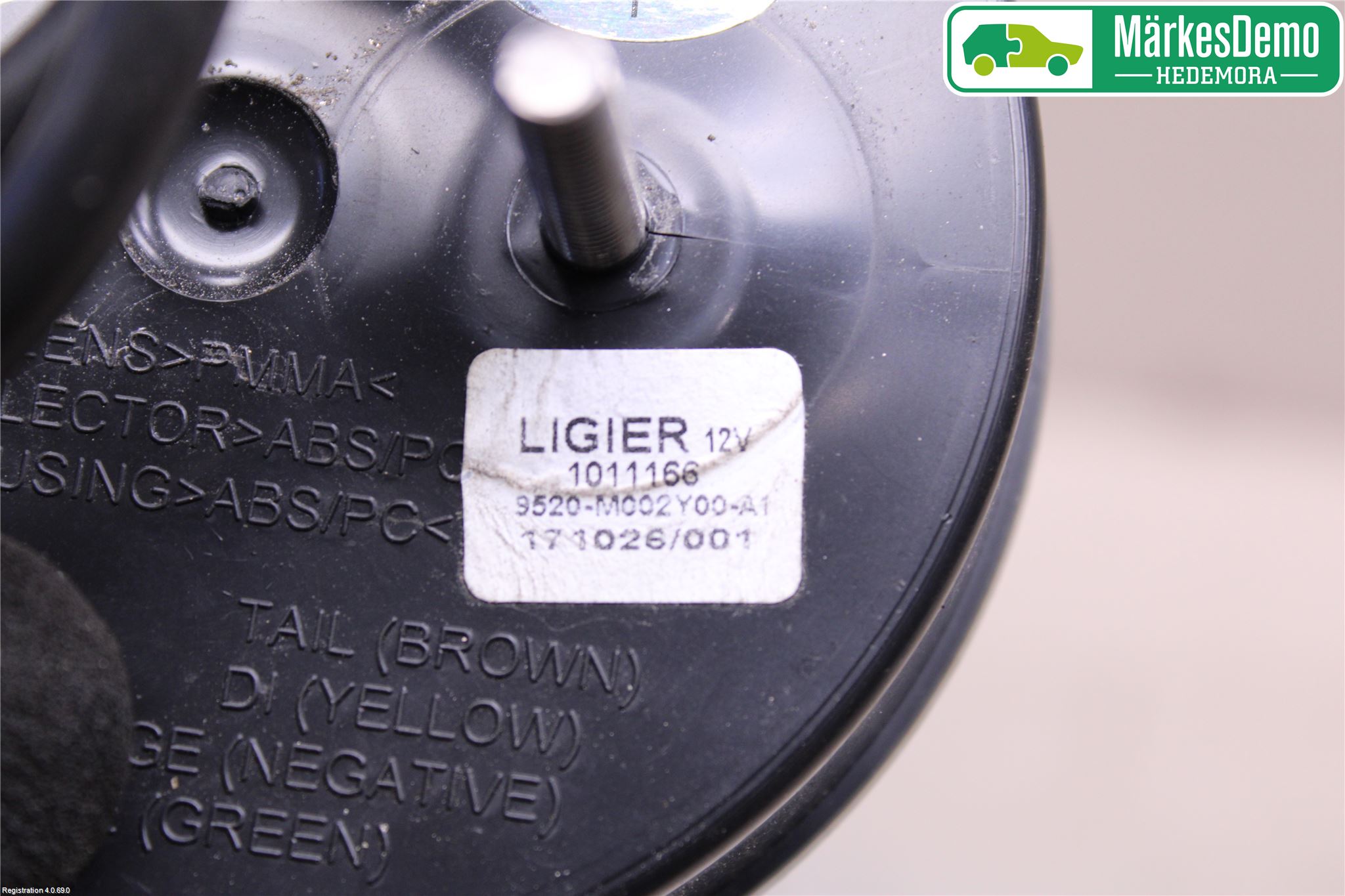 Mopedbil Microcar MICROCAR M. GO Blinkers Bak Kompl Vä