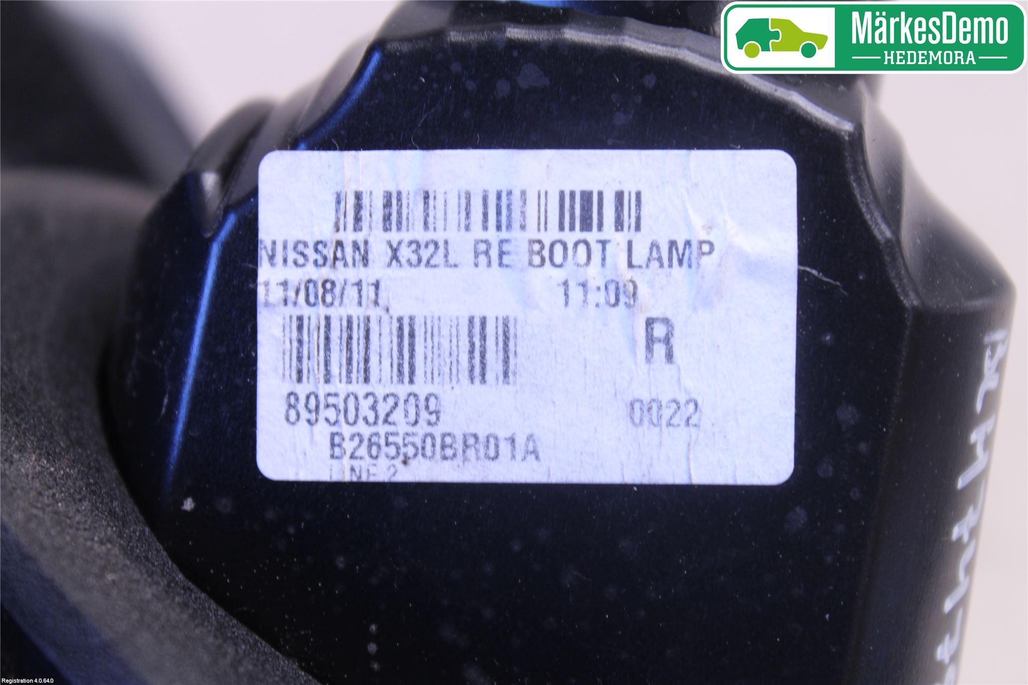 Nissan QASHQAI 10-14 Bakljus Lucka Hö