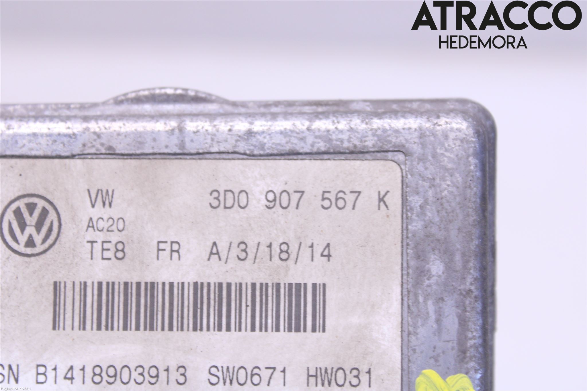 Volkswagen VW PHAETON Sensor Aktivt Kollisionsskydd