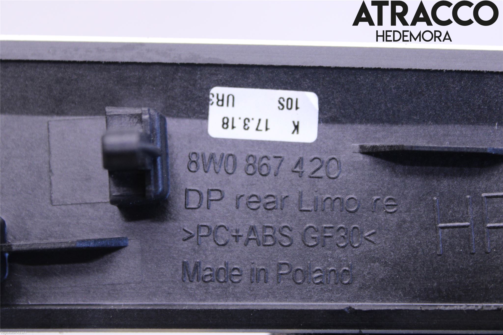 Audi A5 17- Dörr Dekorlist Bak Hö