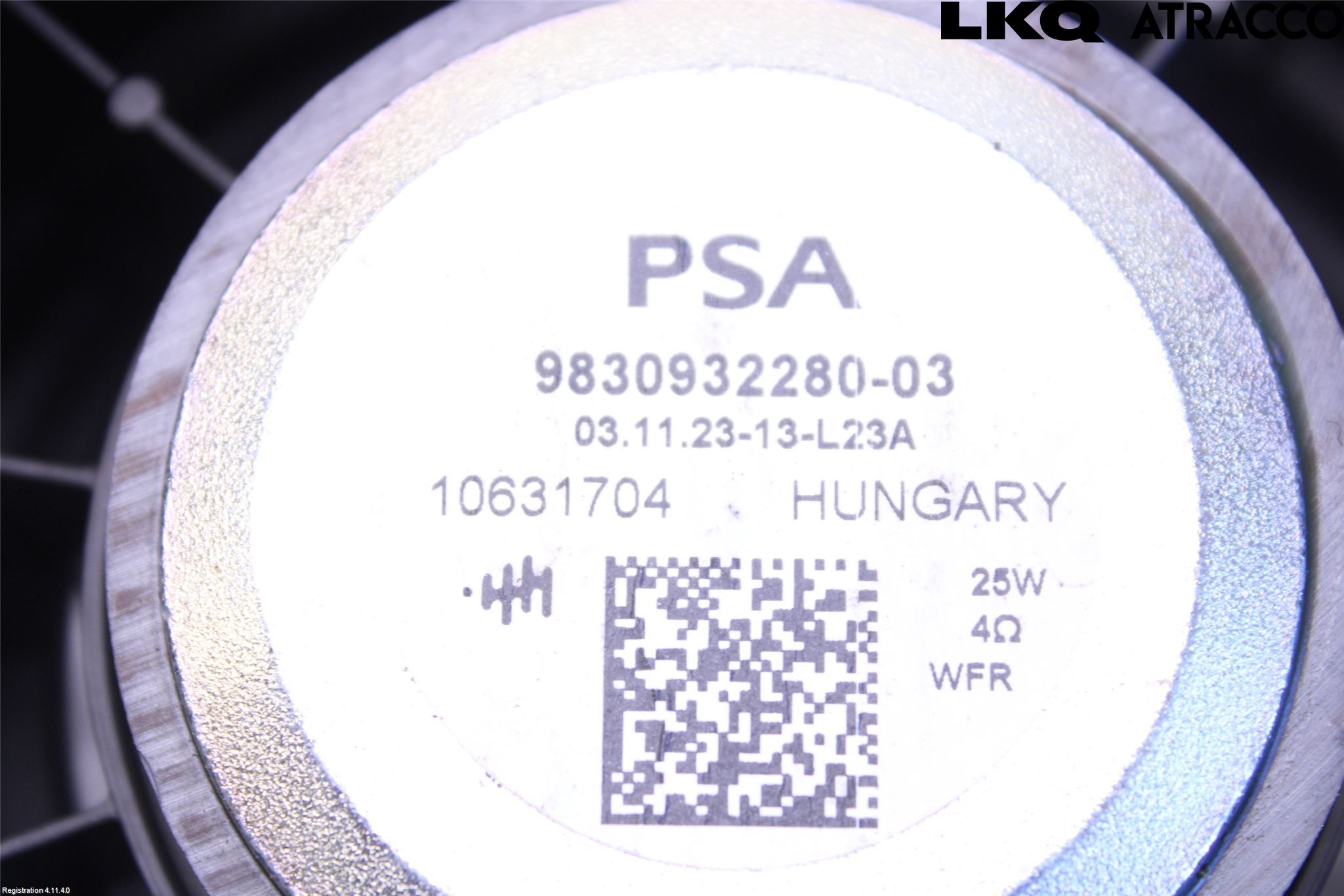 Peugeot 408 22- Högtalare