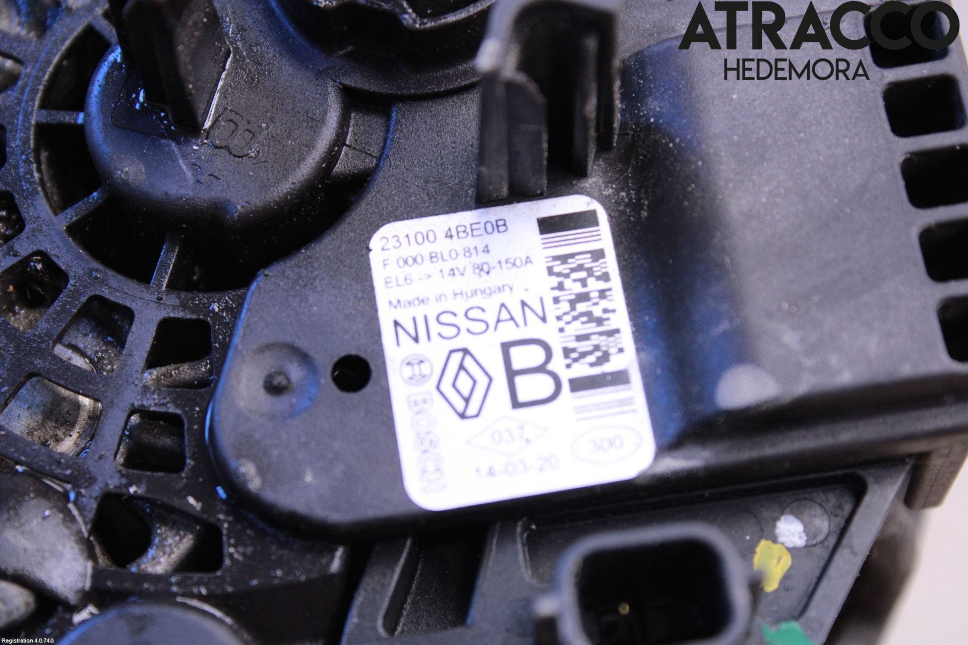 Nissan QASHQAI 14-17 Generator