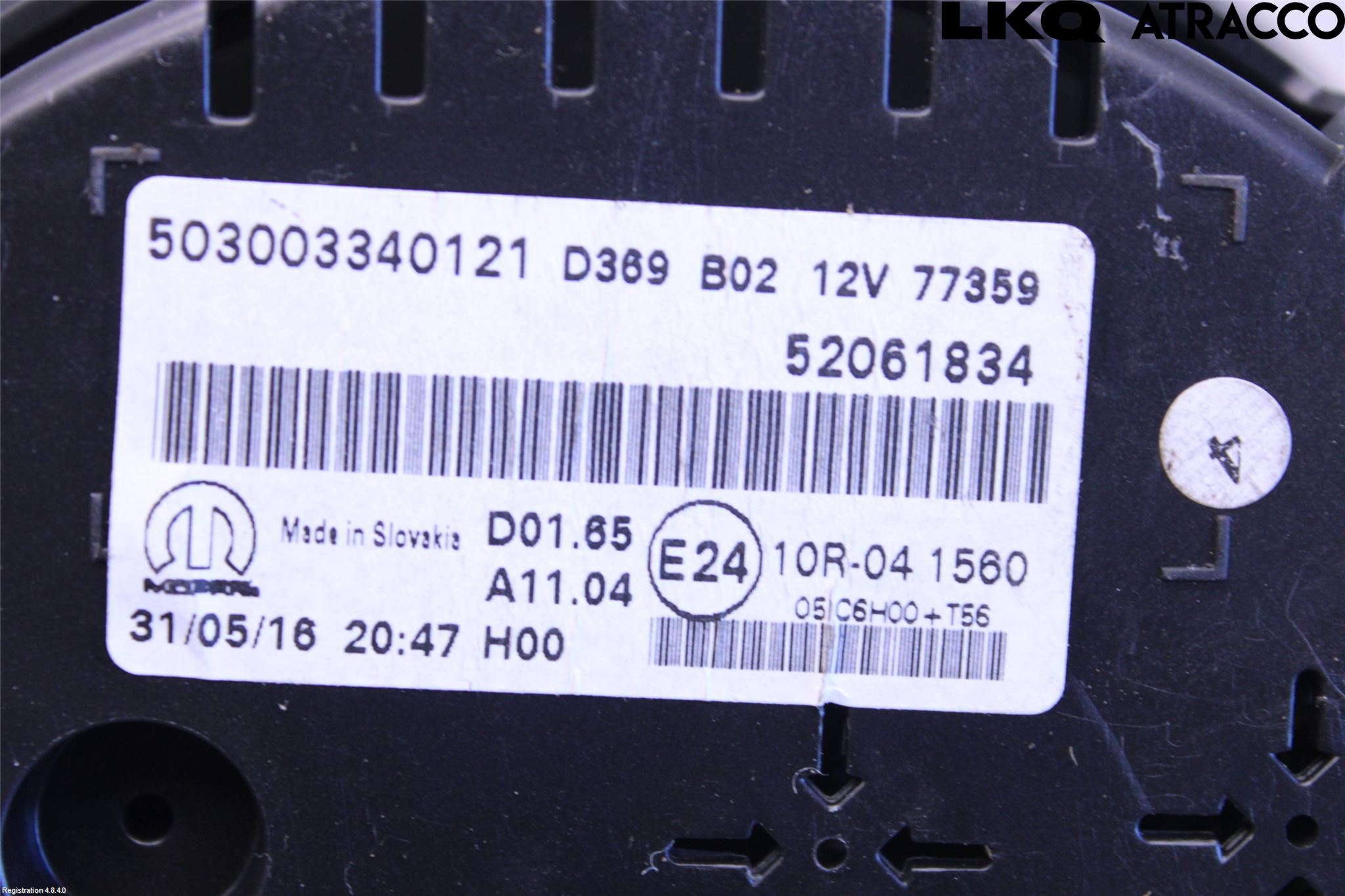 Fiat 500X 15- Instrument Komb