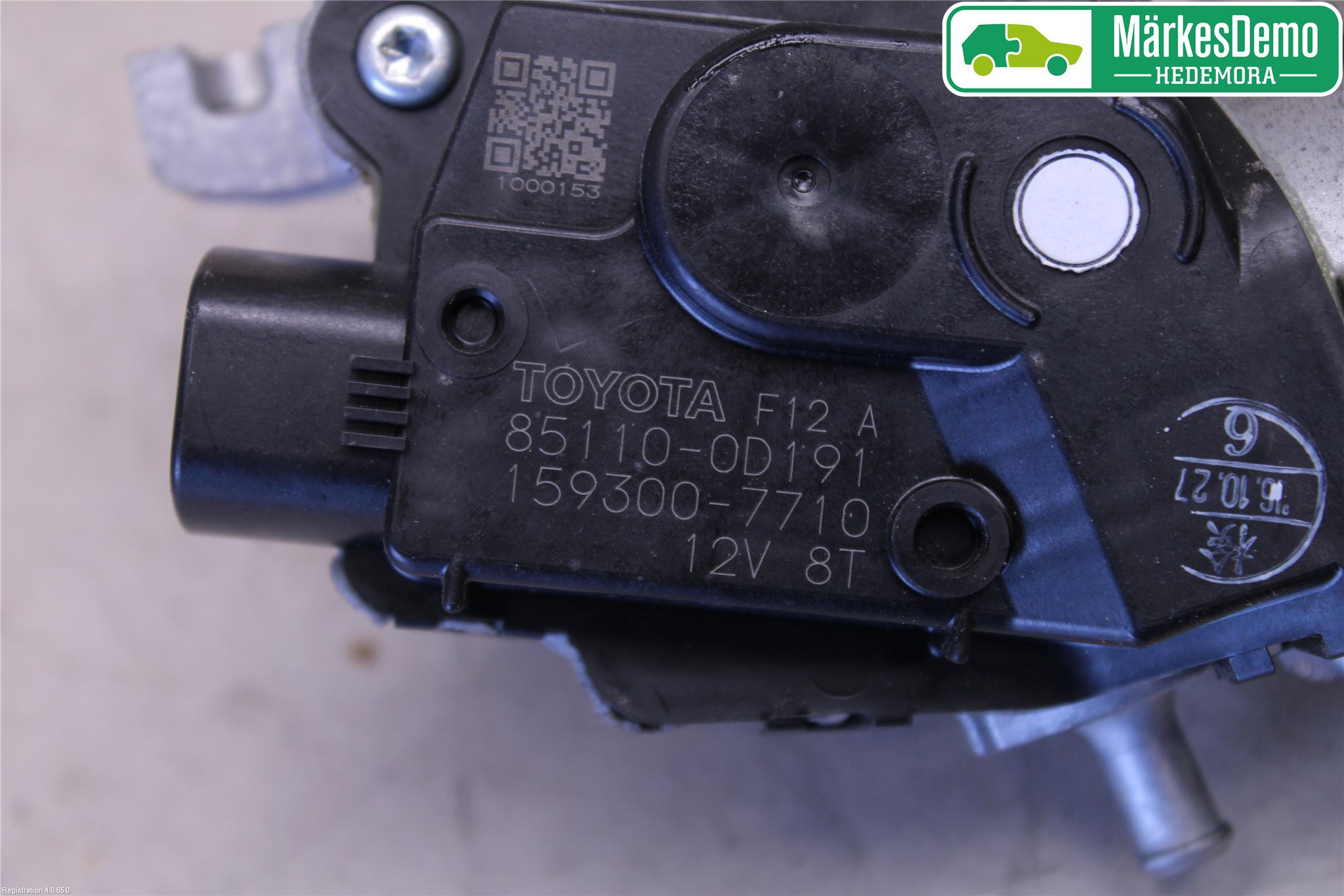 Toyota YARIS XP130 15-20 Torkarmotor Vindruta
