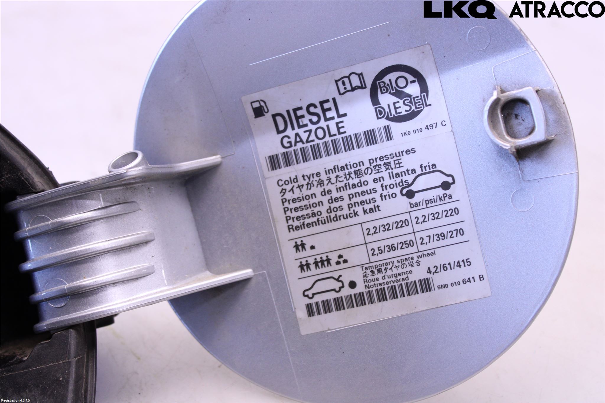 Volkswagen VW TIGUAN 07-16 Tanklucka