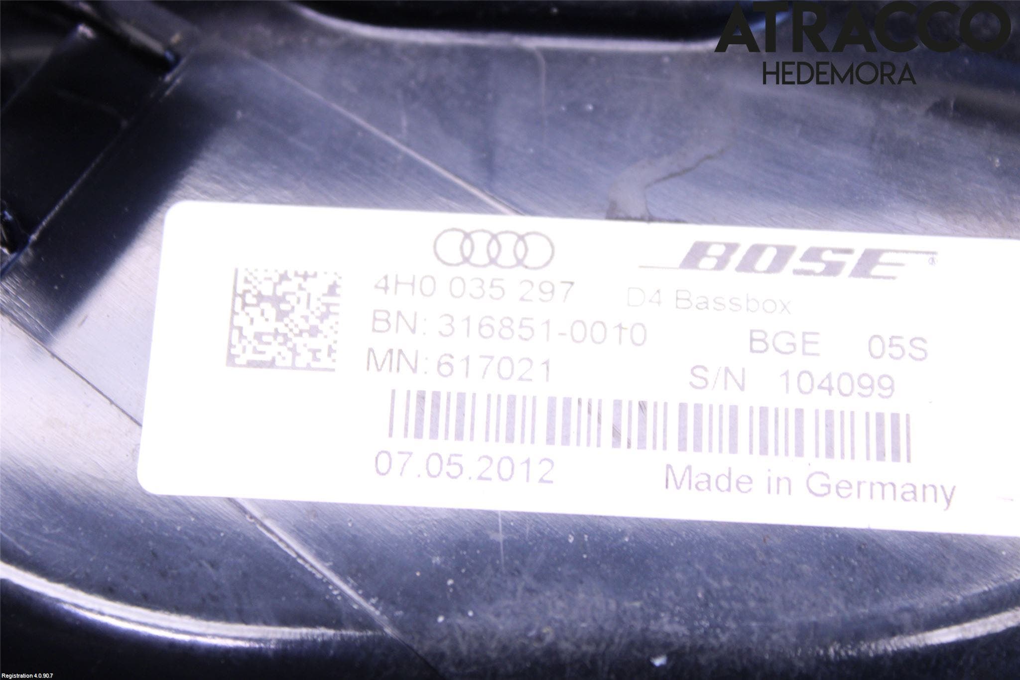 Audi A8/S8 4H 10-17 Högtalare