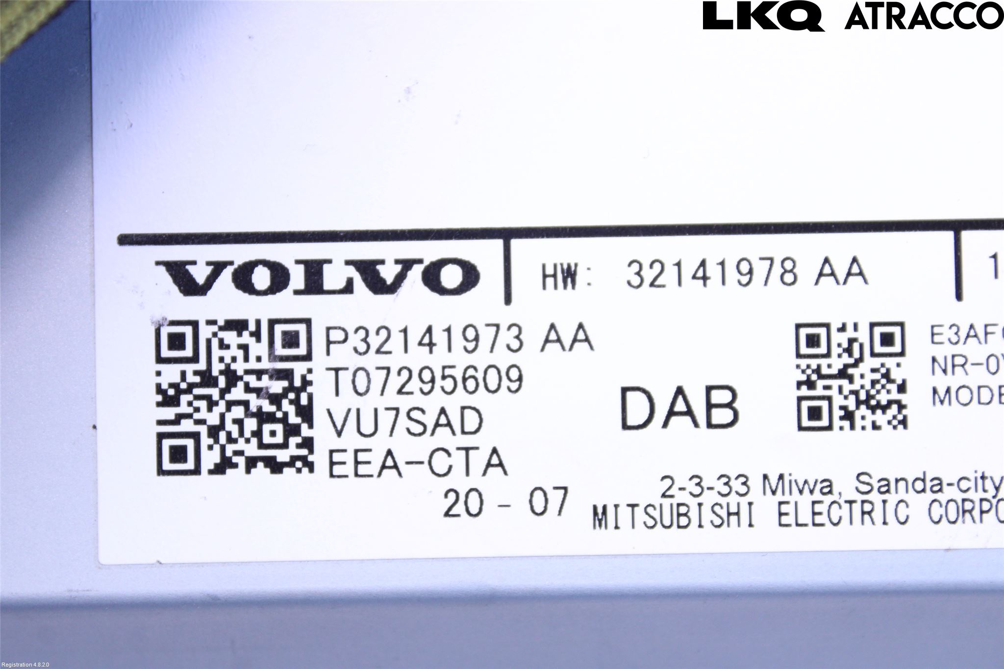 Volvo XC60 18- Cd Radio - Multimediapanel