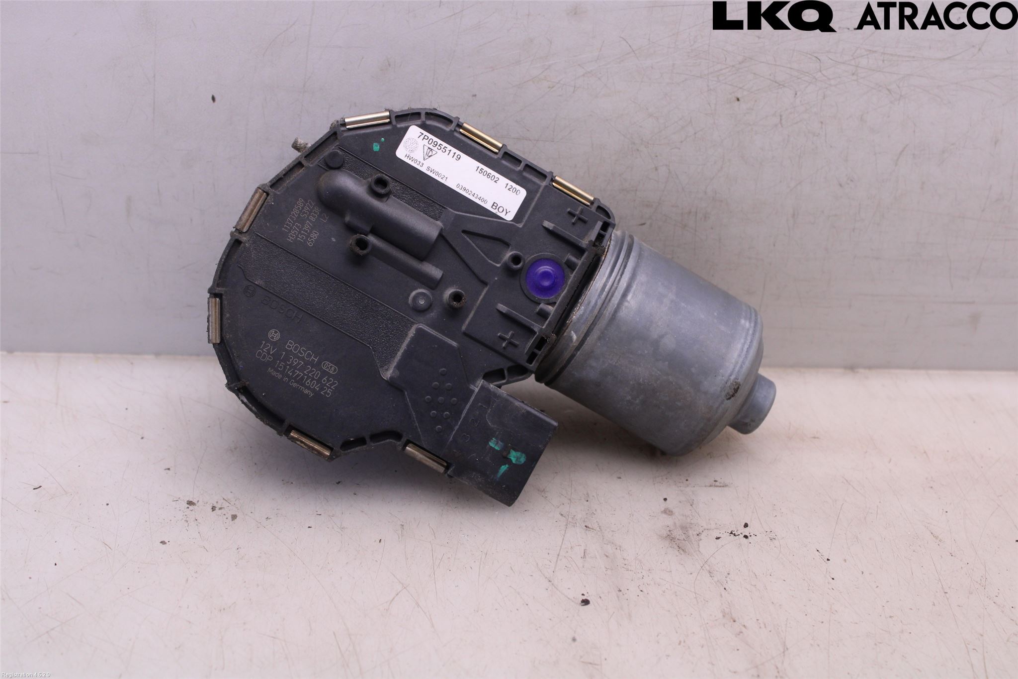 Volkswagen VW TOUAREG 7P 11-18 Torkarmotor Vindruta