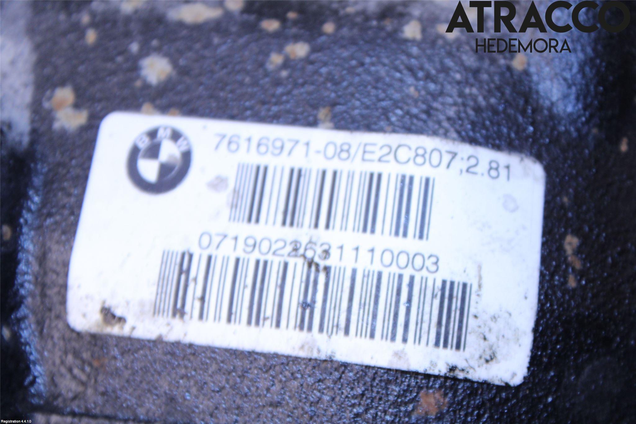 BMW 3 F30/F31/F80 12-19 Bakväxel-Diff