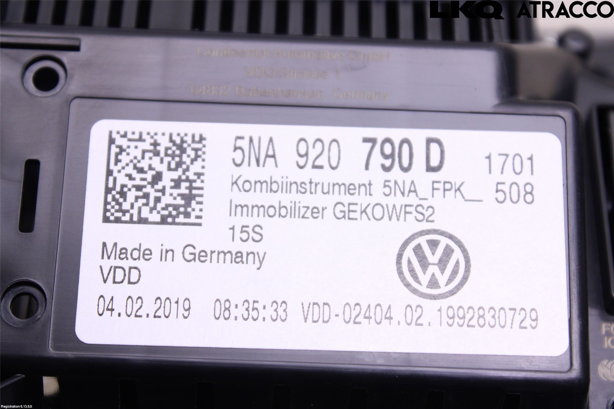 Volkswagen VW TIGUAN 16-24 Instrument Komb