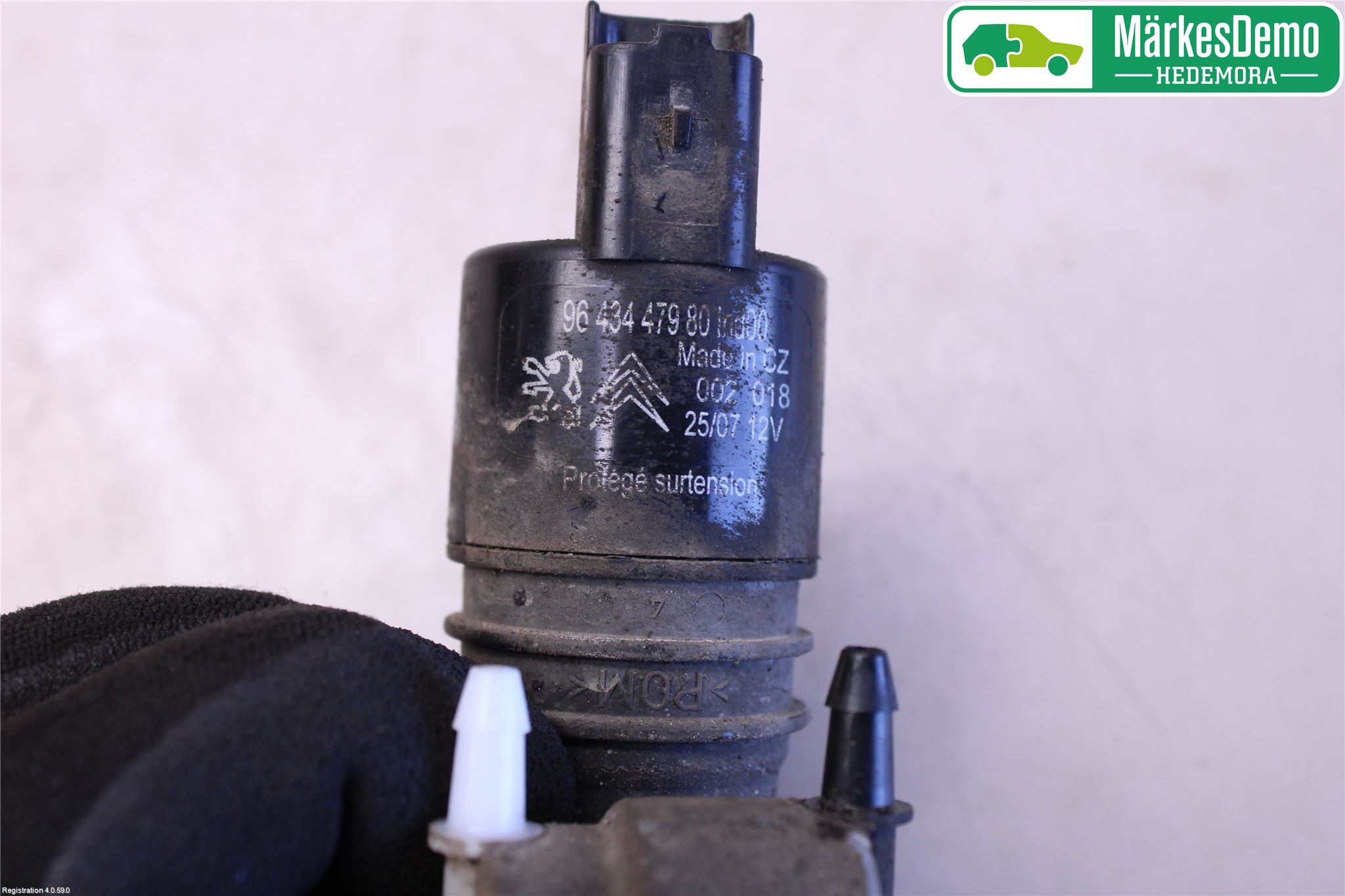 Peugeot 407 Spolarpump Vindruta