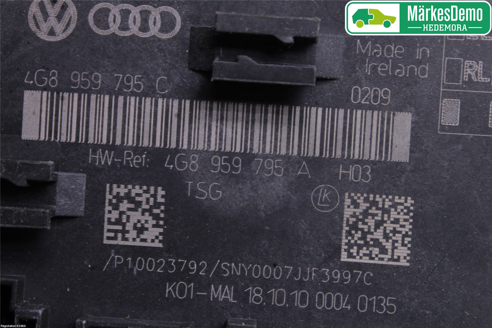 Audi A7/S7 4G 11-17 Styrenhet Dörr