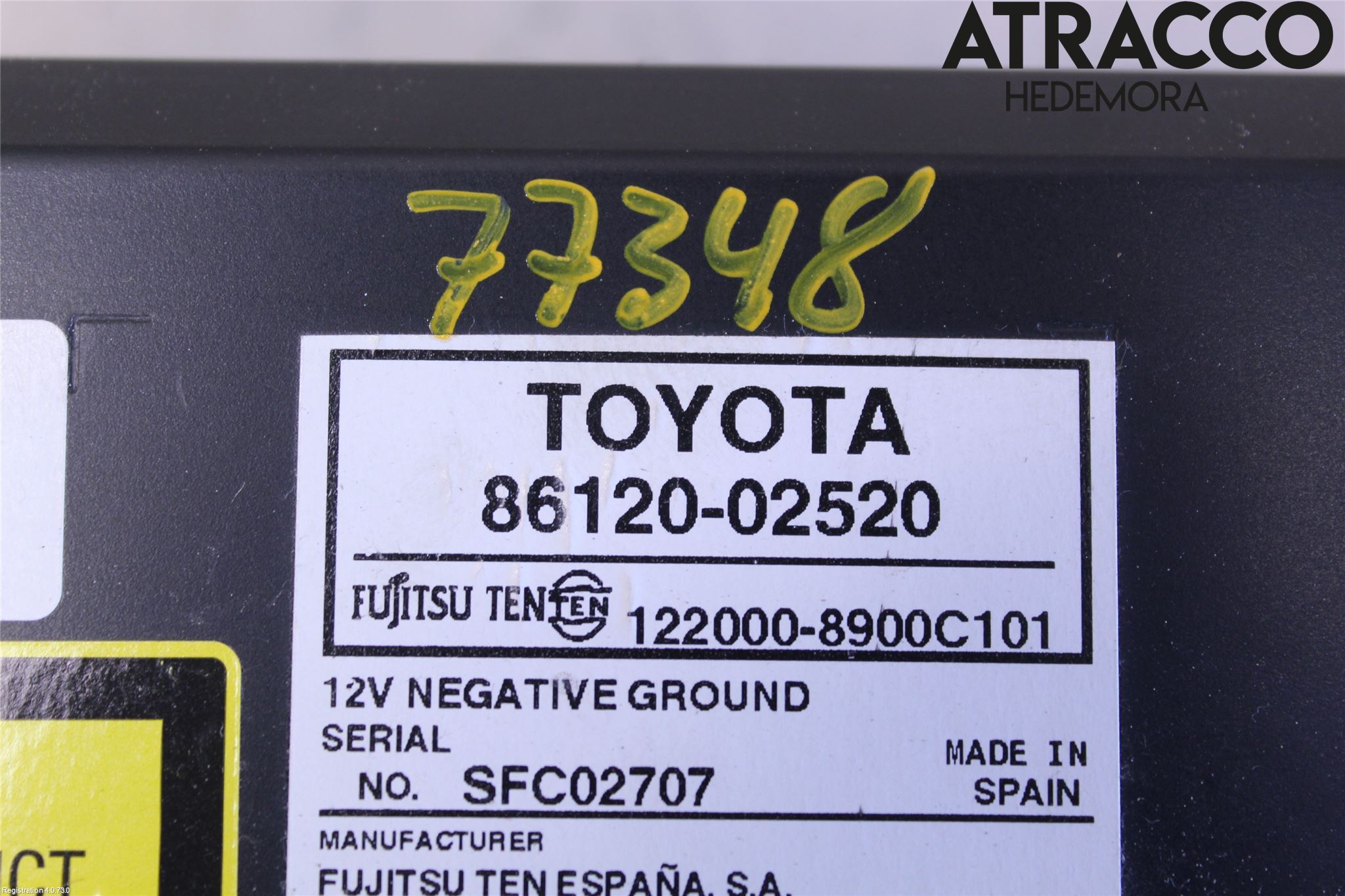 Toyota AURIS 07-09 Cd Radio - Multimediapanel