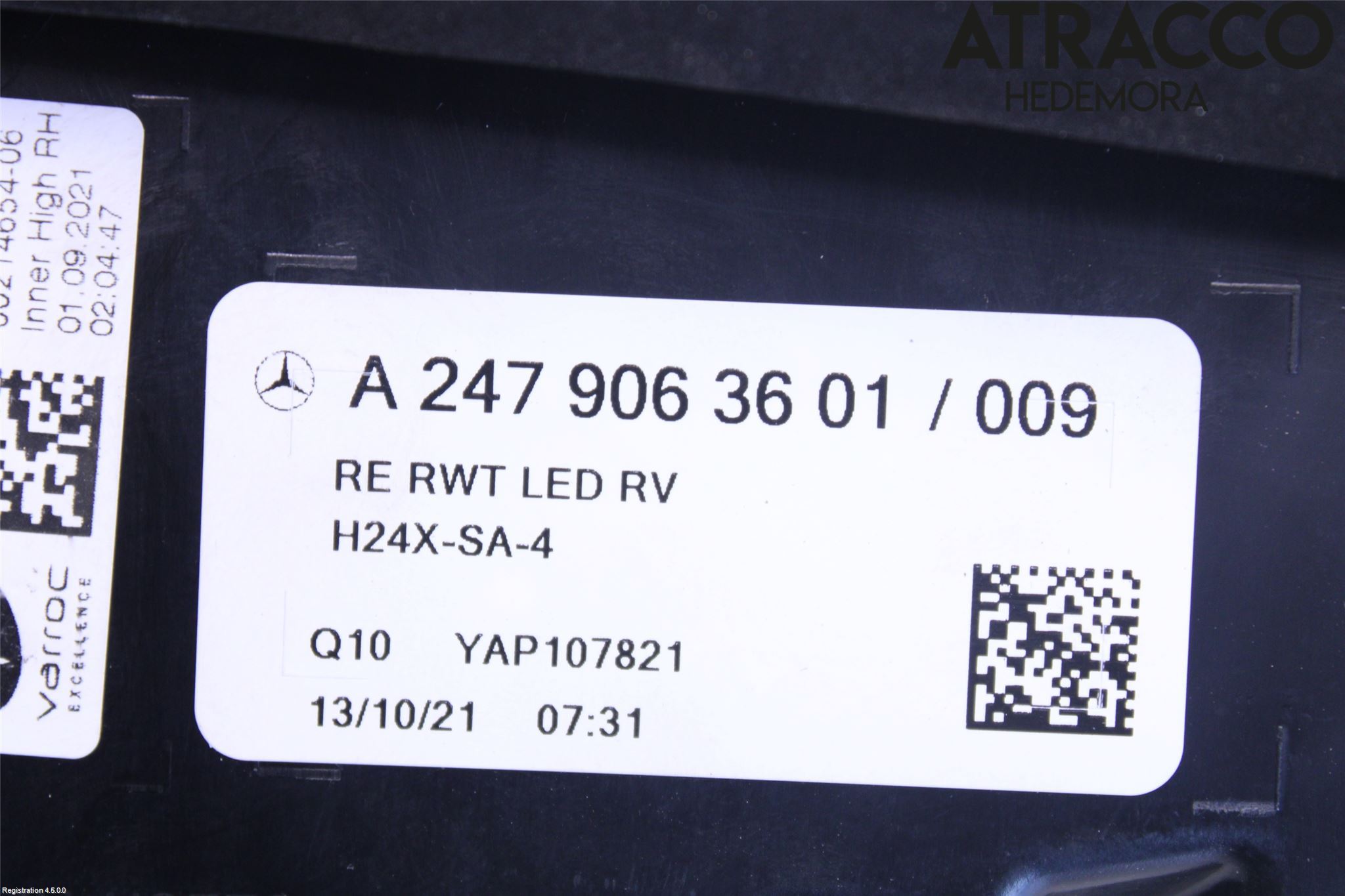 Mercedes-Benz MB GLA-KLASS (H247) 20- Bakljus Lucka Hö