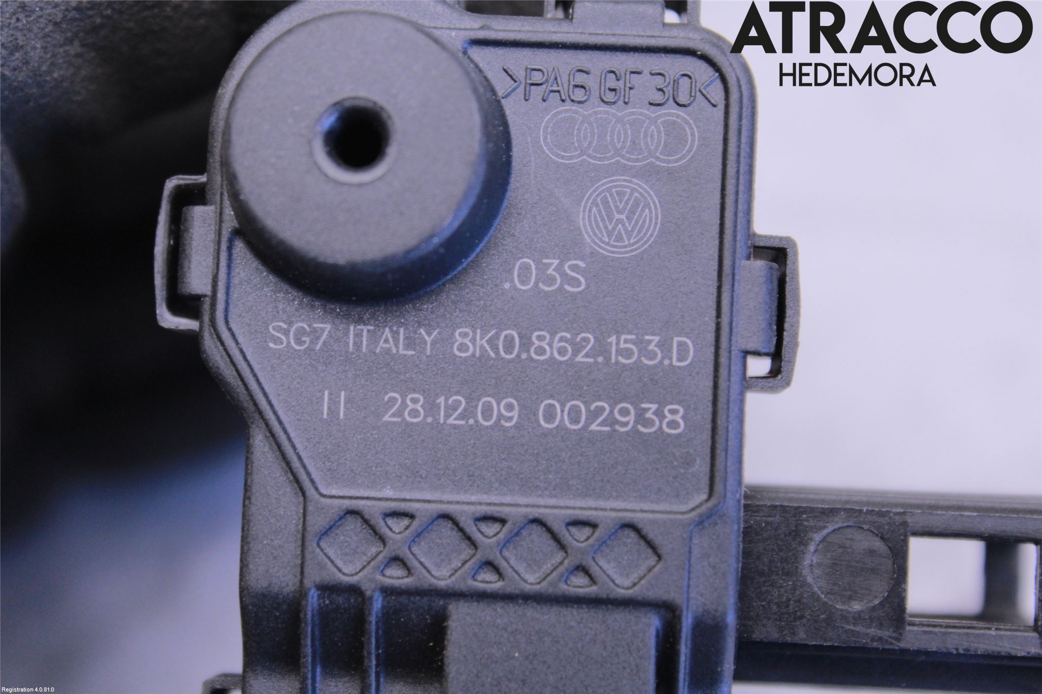 Audi A4/S4 08-11 Centrallåsmot Tanklucka