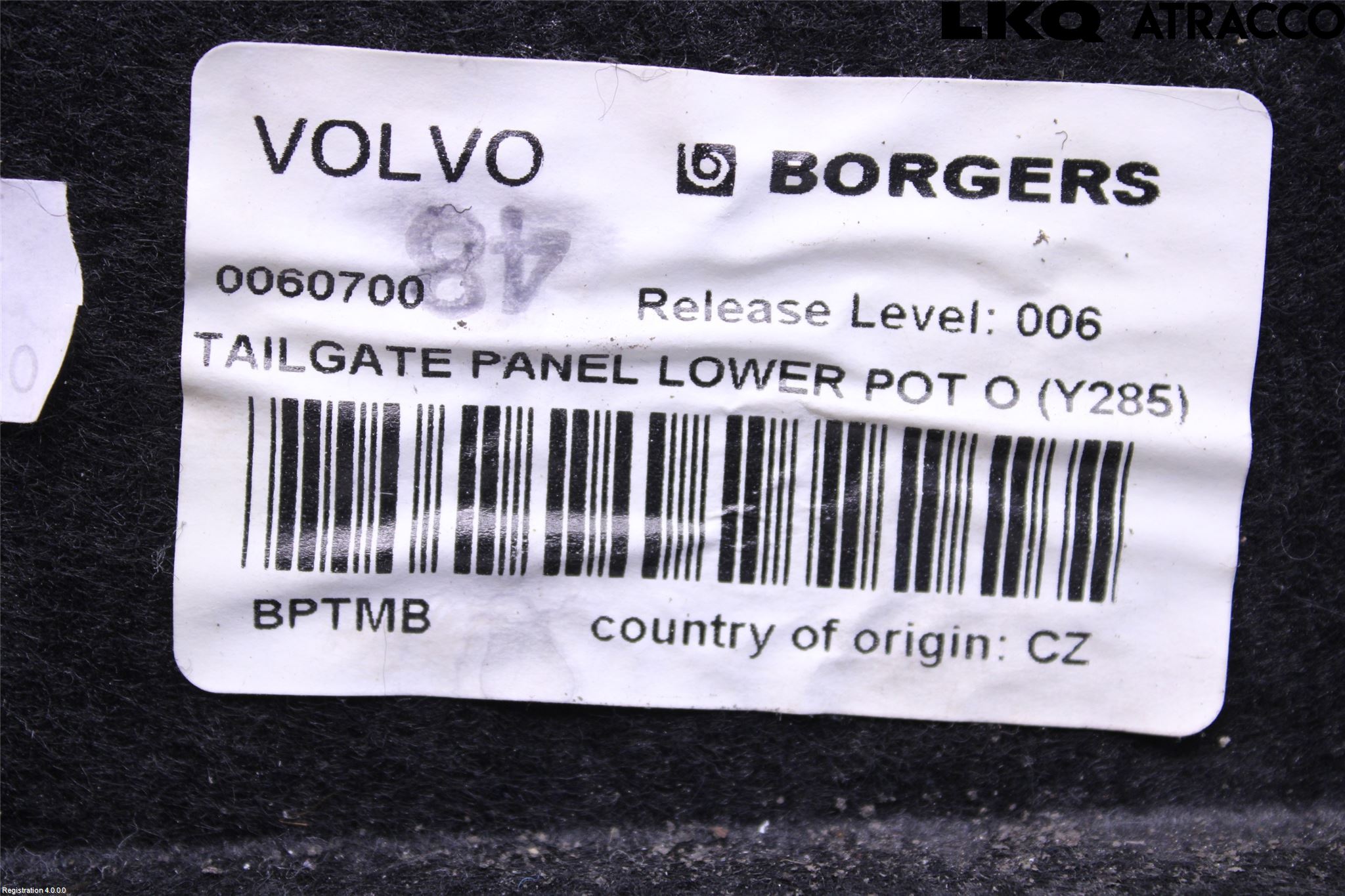 Volvo V70 08-13 Inredning Bakluckeklädsel
