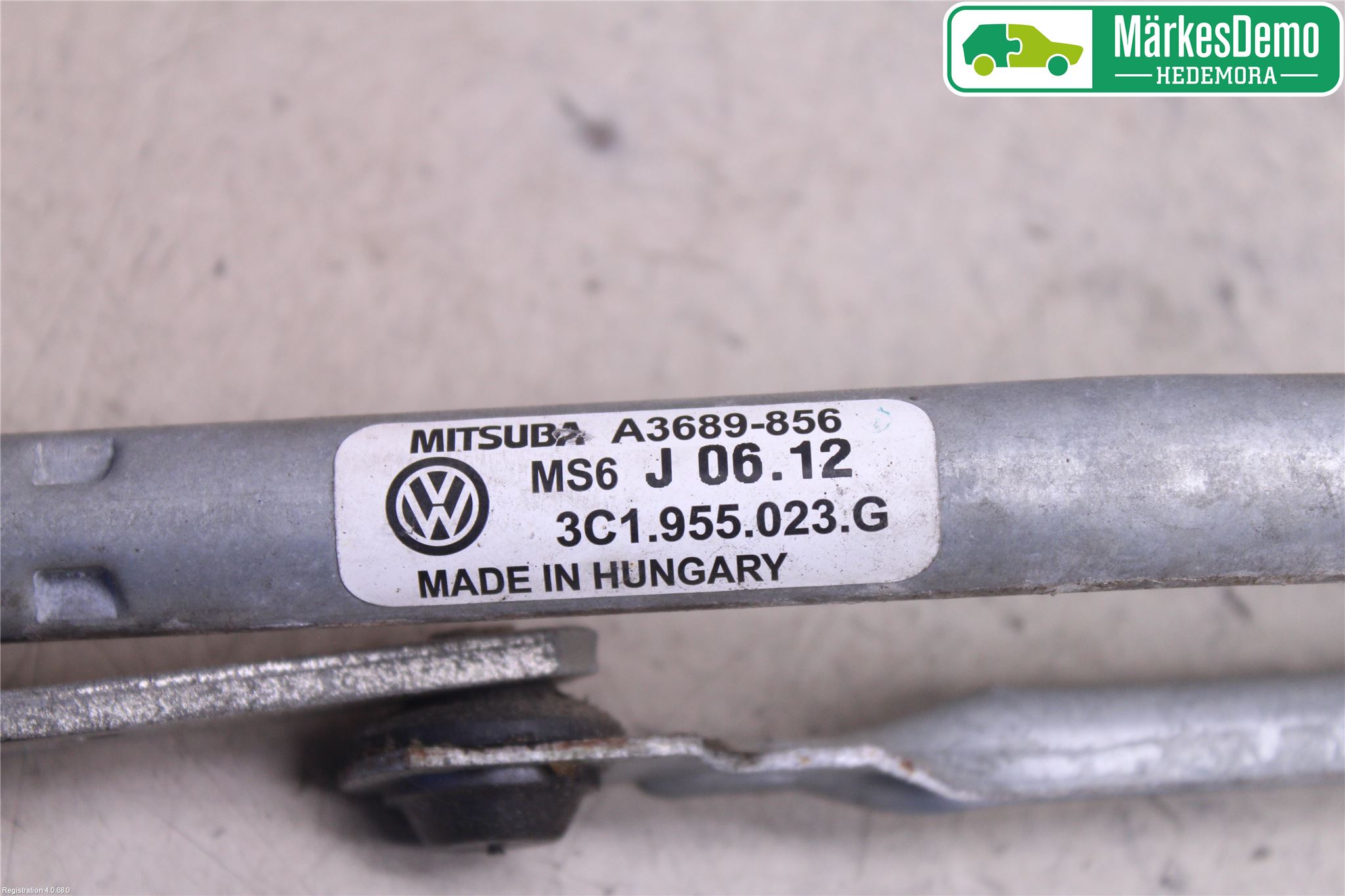 Volkswagen VW PASSAT 05-11 Torkarmekanism Vindruta