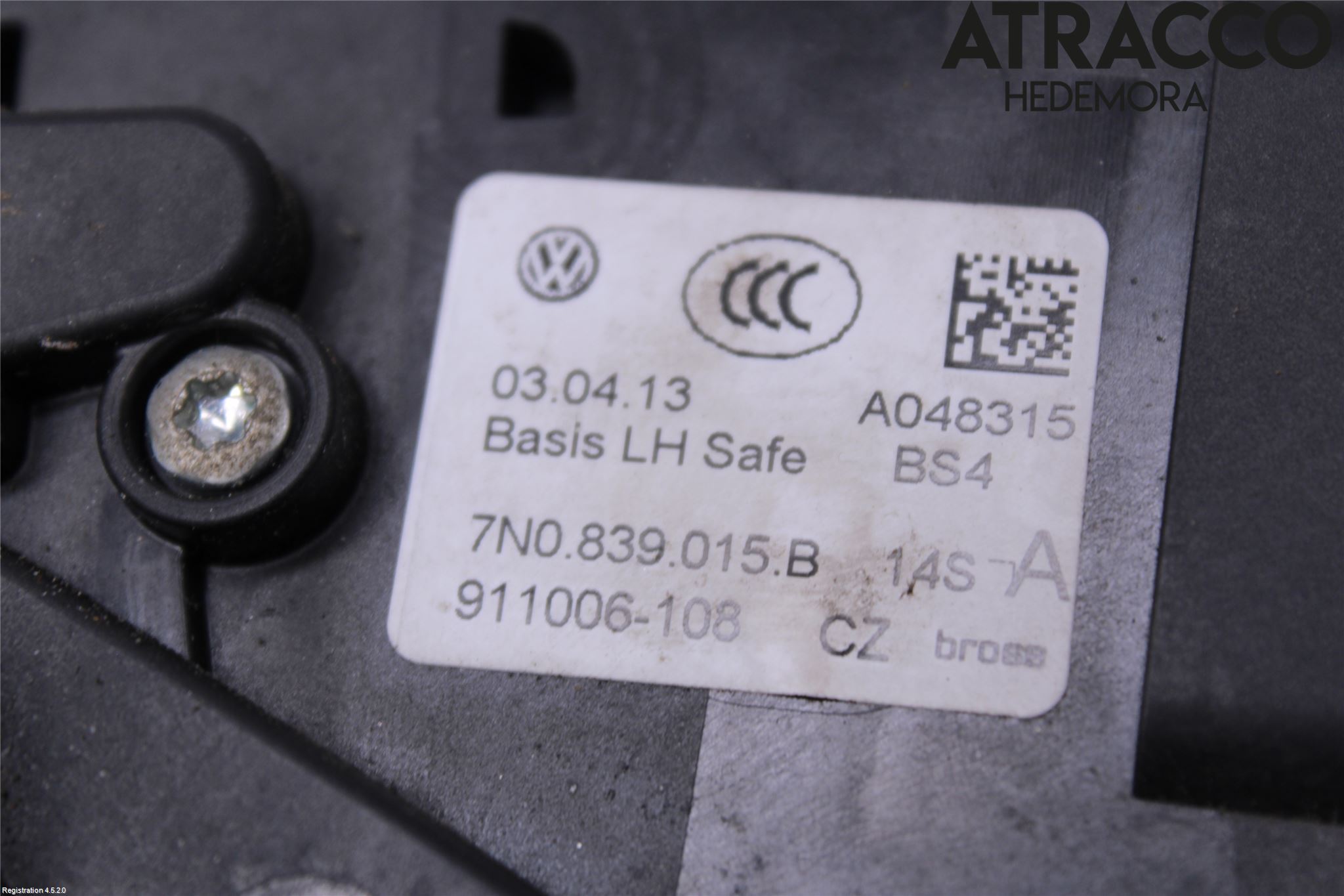 Volkswagen VW SHARAN 11- Låskista-Dörrlås