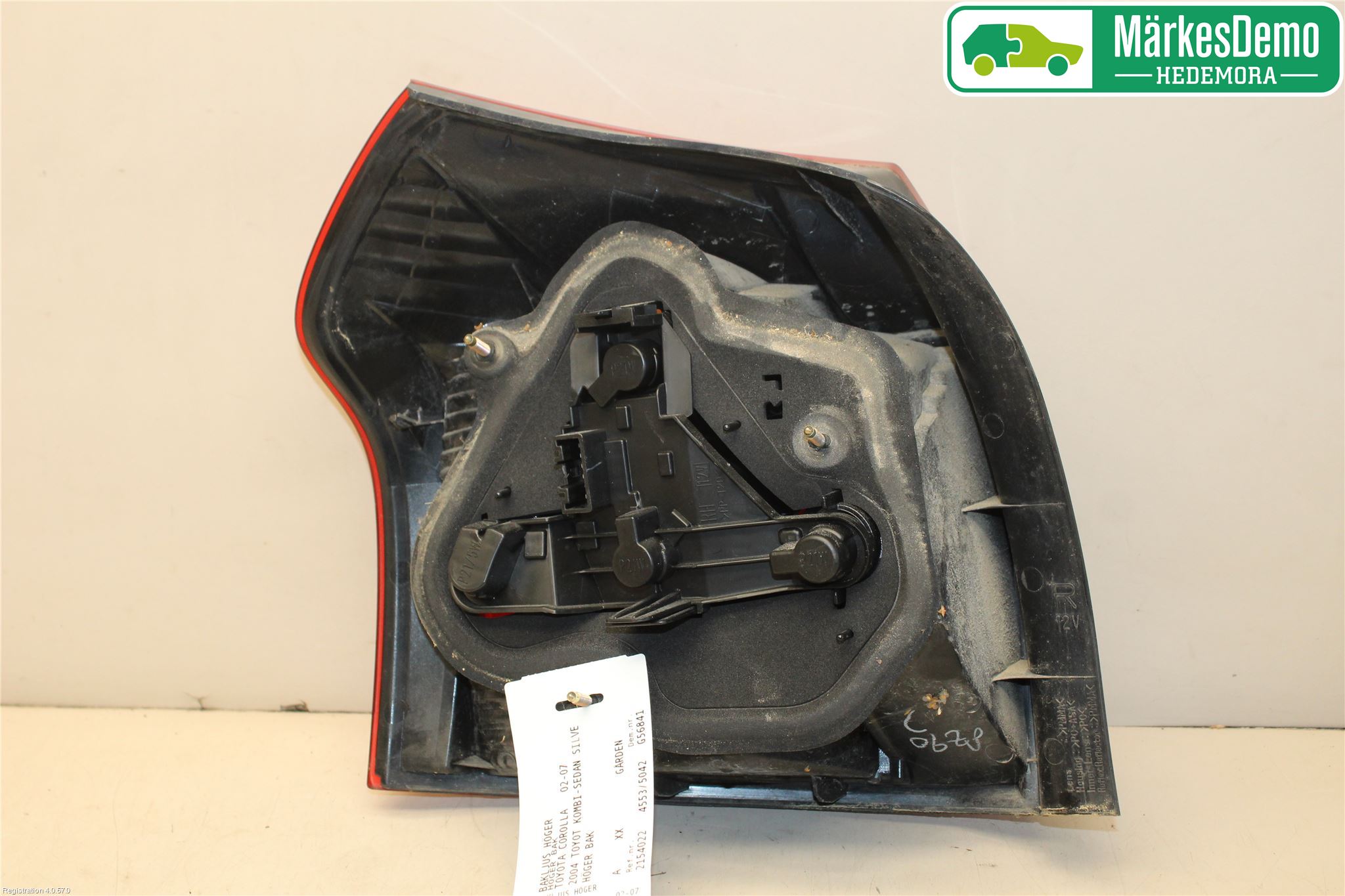 Toyota COROLLA 02-07 Bakljus Höger