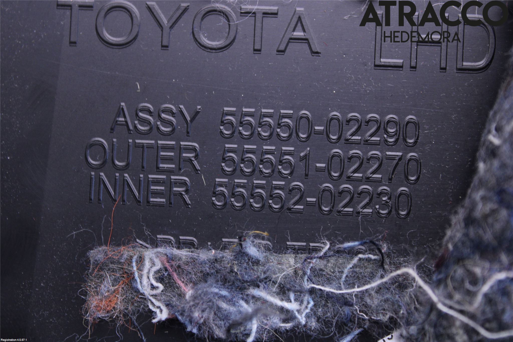 Toyota AURIS 13-19 Handskfacklucka