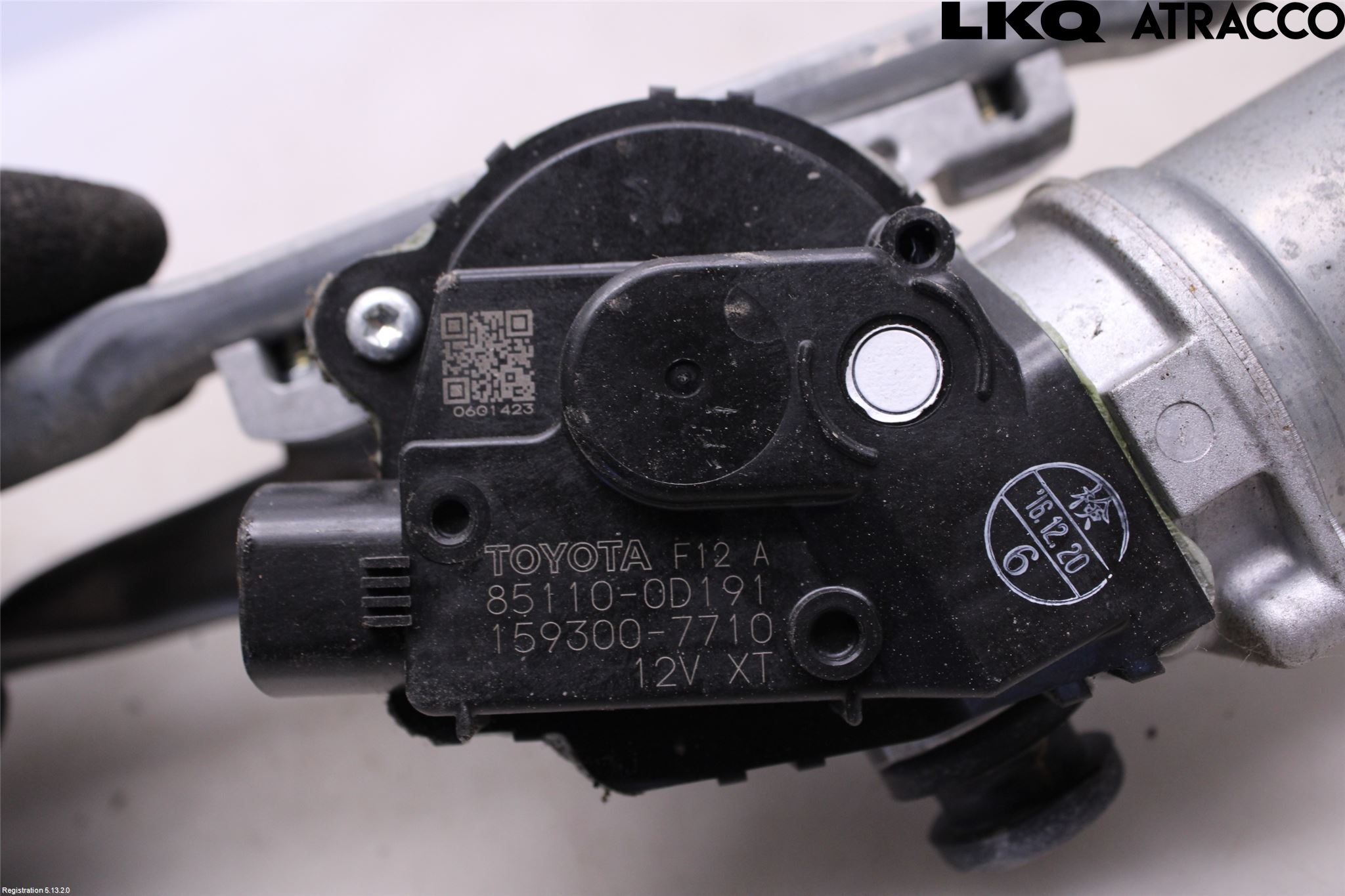 Toyota YARIS XP130 15-20 Torkarmotor Vindruta