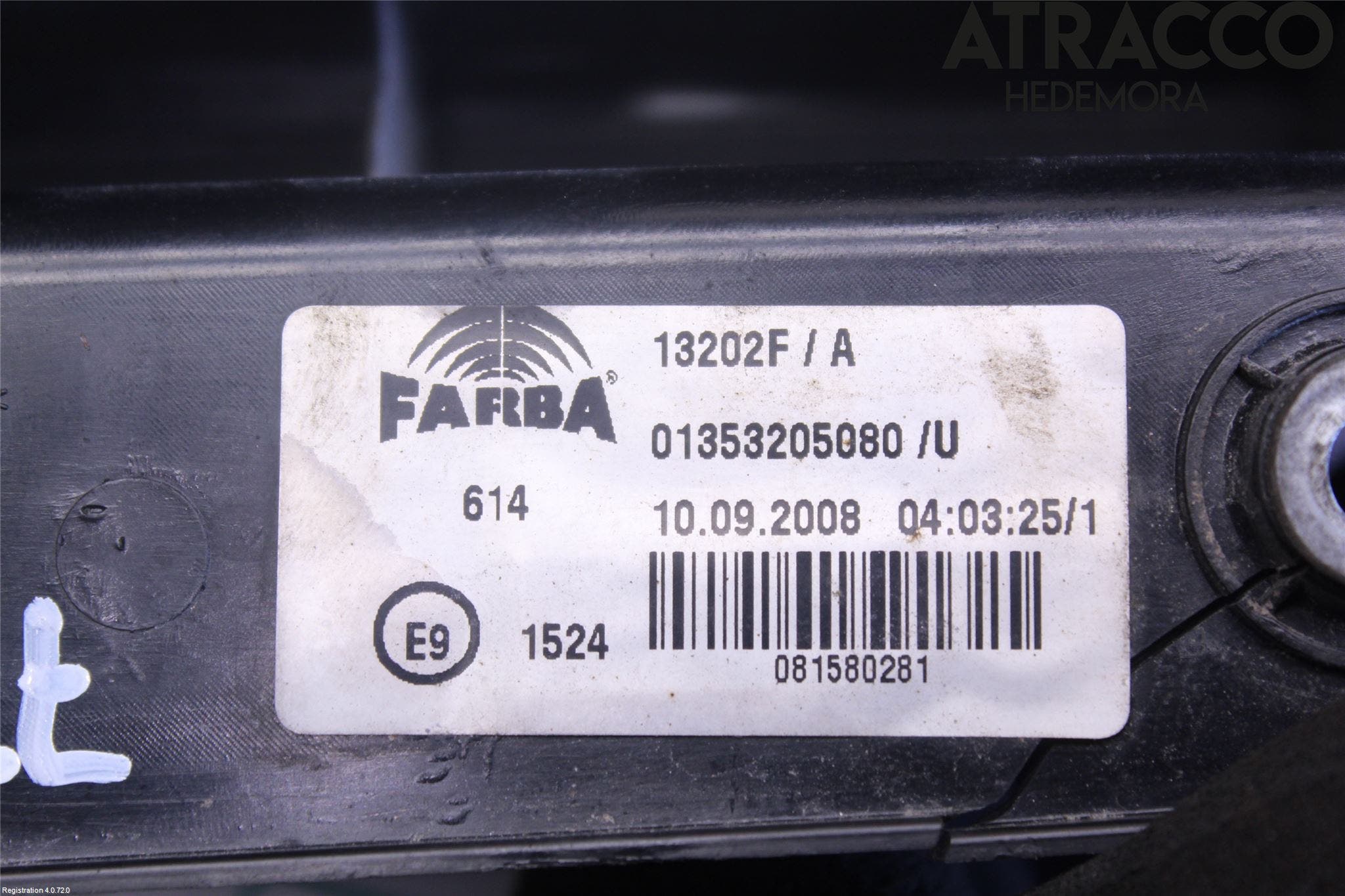 Peugeot BIPPER Bakljus Höger