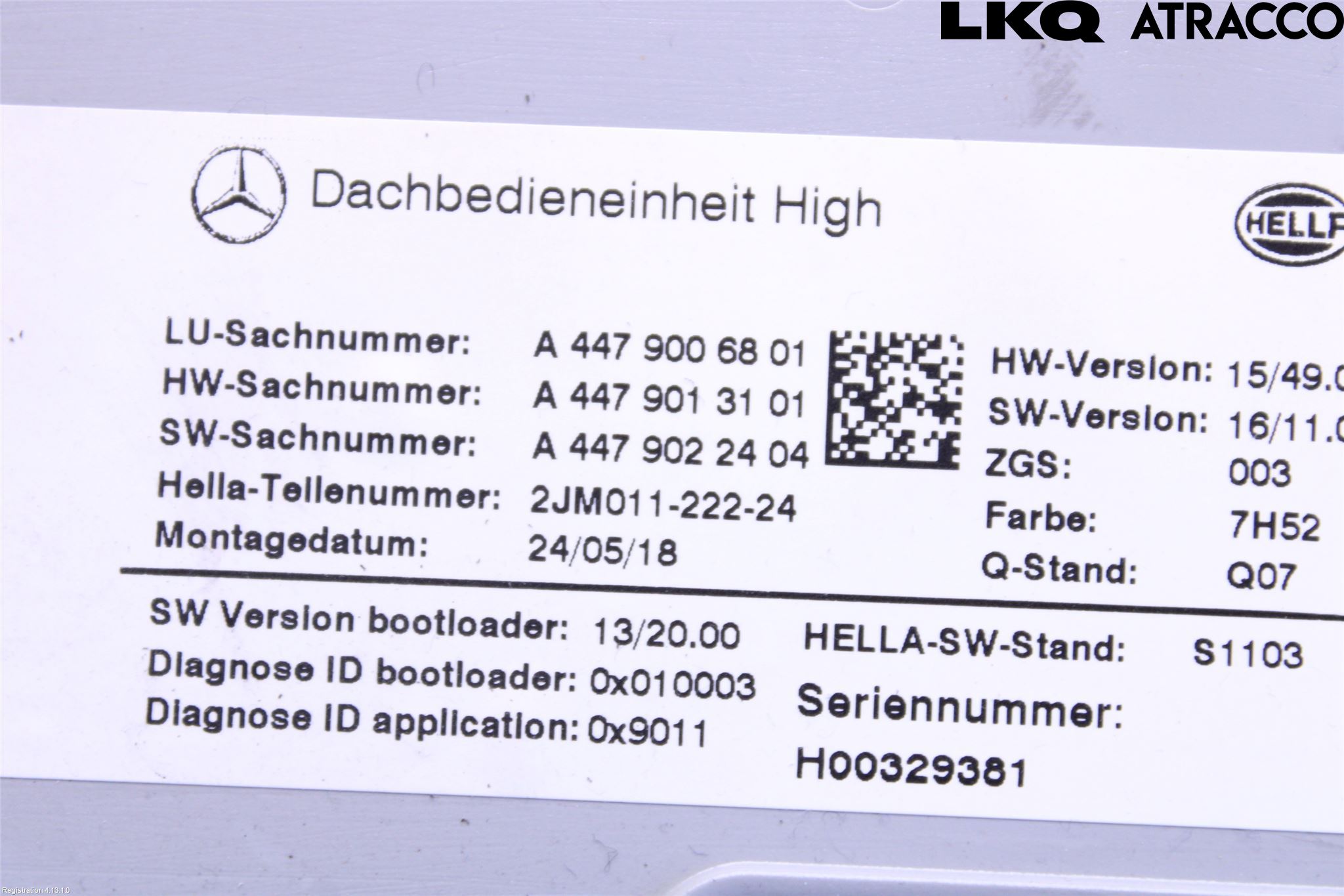Mercedes-Benz MB VITO/V-KLASS (W640,W447,W448) 14- Innerbelysning