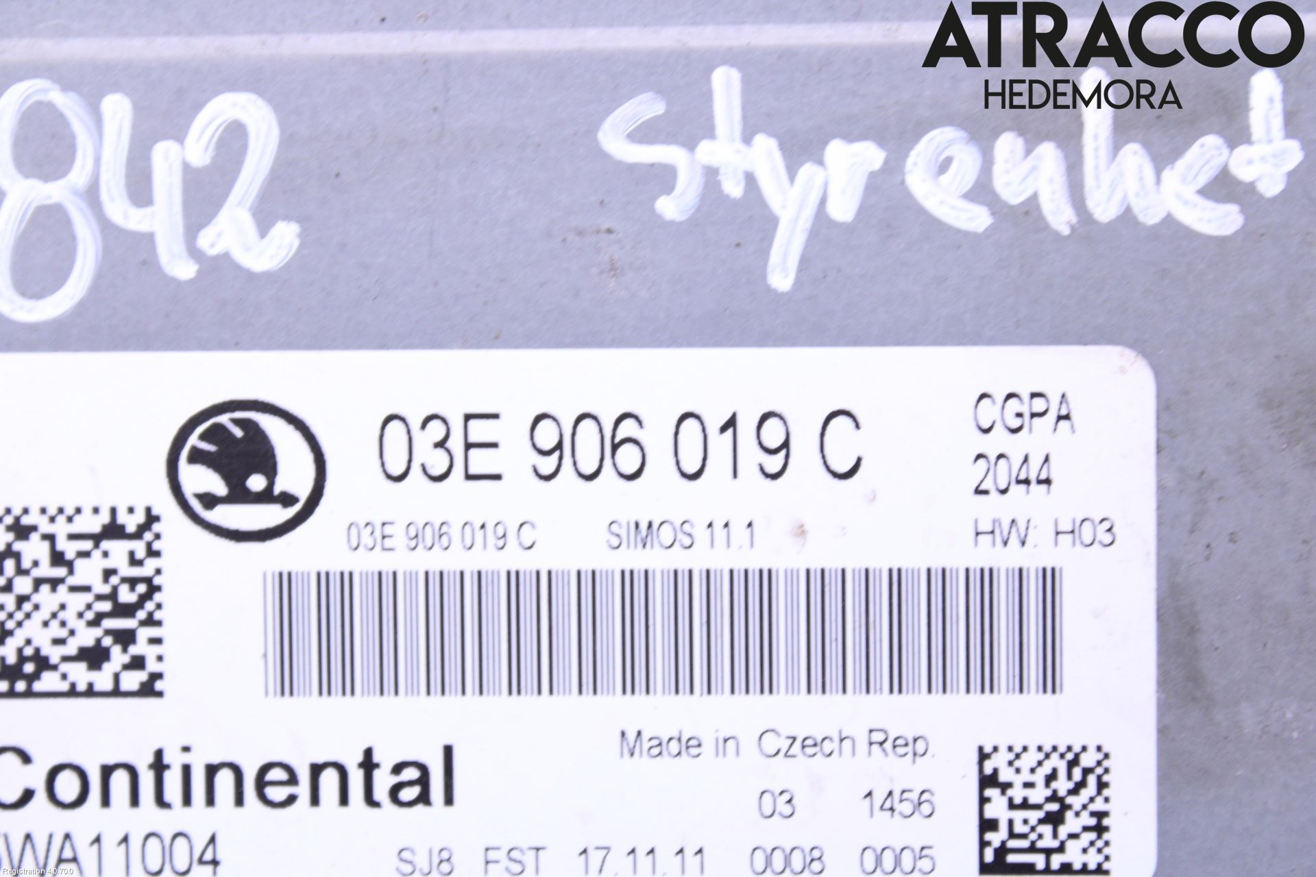 Skoda OCTAVIA (1Z) 05-13 Styrenhet Insprut Bensin
