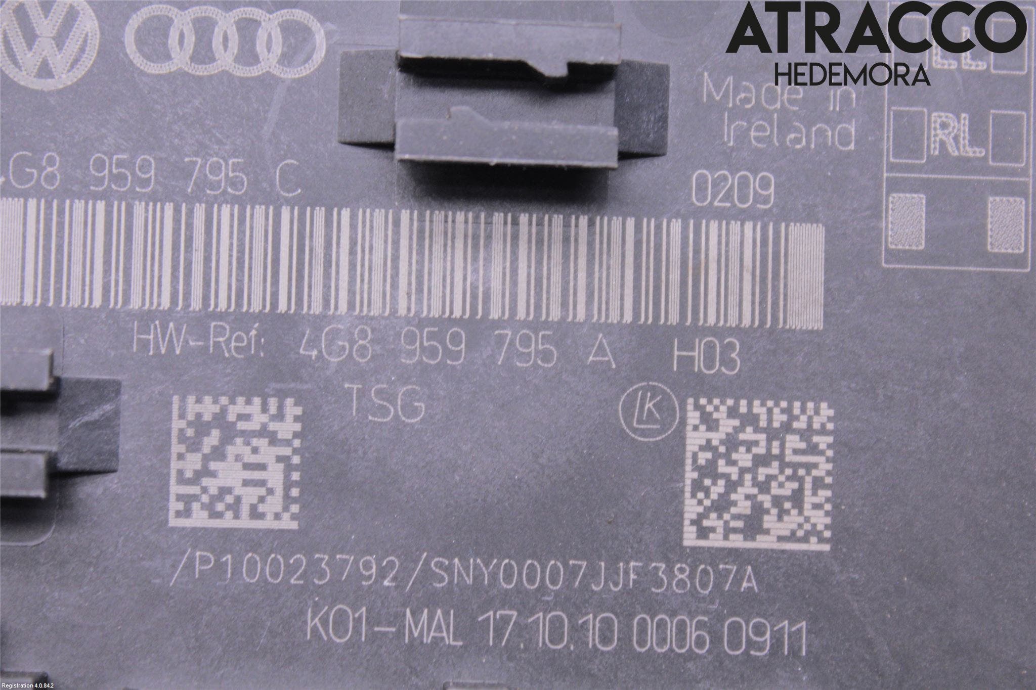 Audi A7/S7 4G 11-17 Styrenhet Dörr