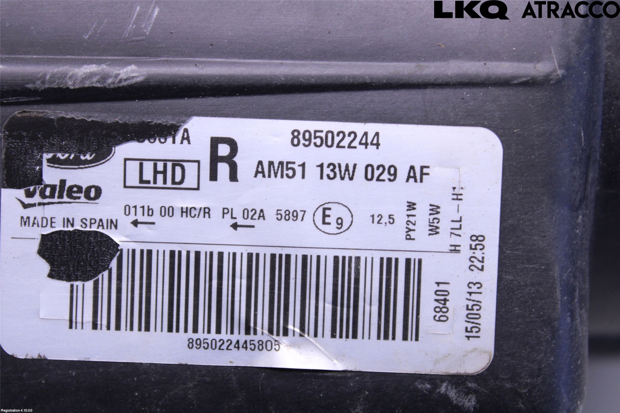 Ford GRAND C-MAX  11-14 Strålkastare Höger