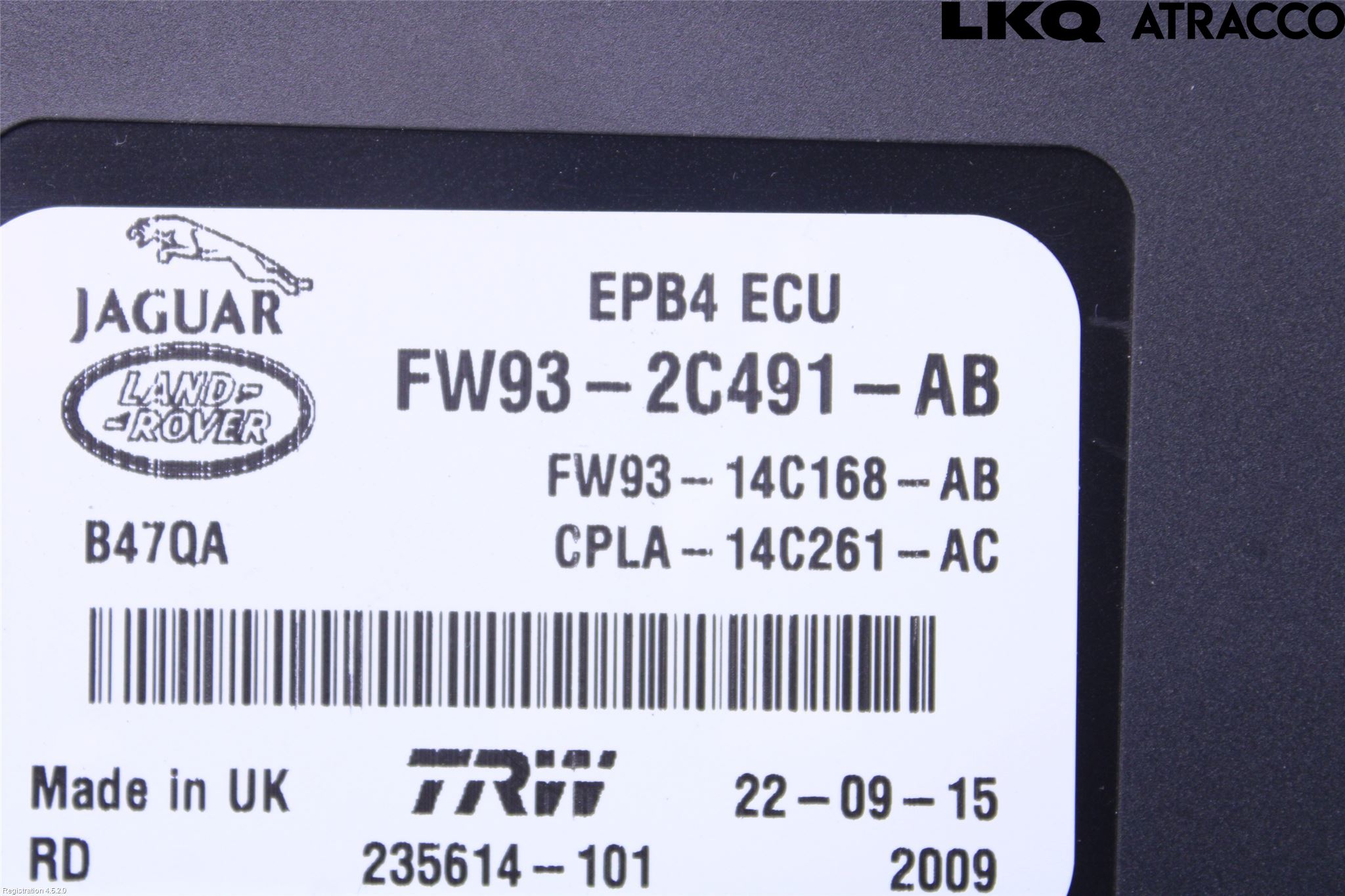 Landrover RANGE ROVER SPORT (L494) 14-22 Styrenhet Parkeringshjälp