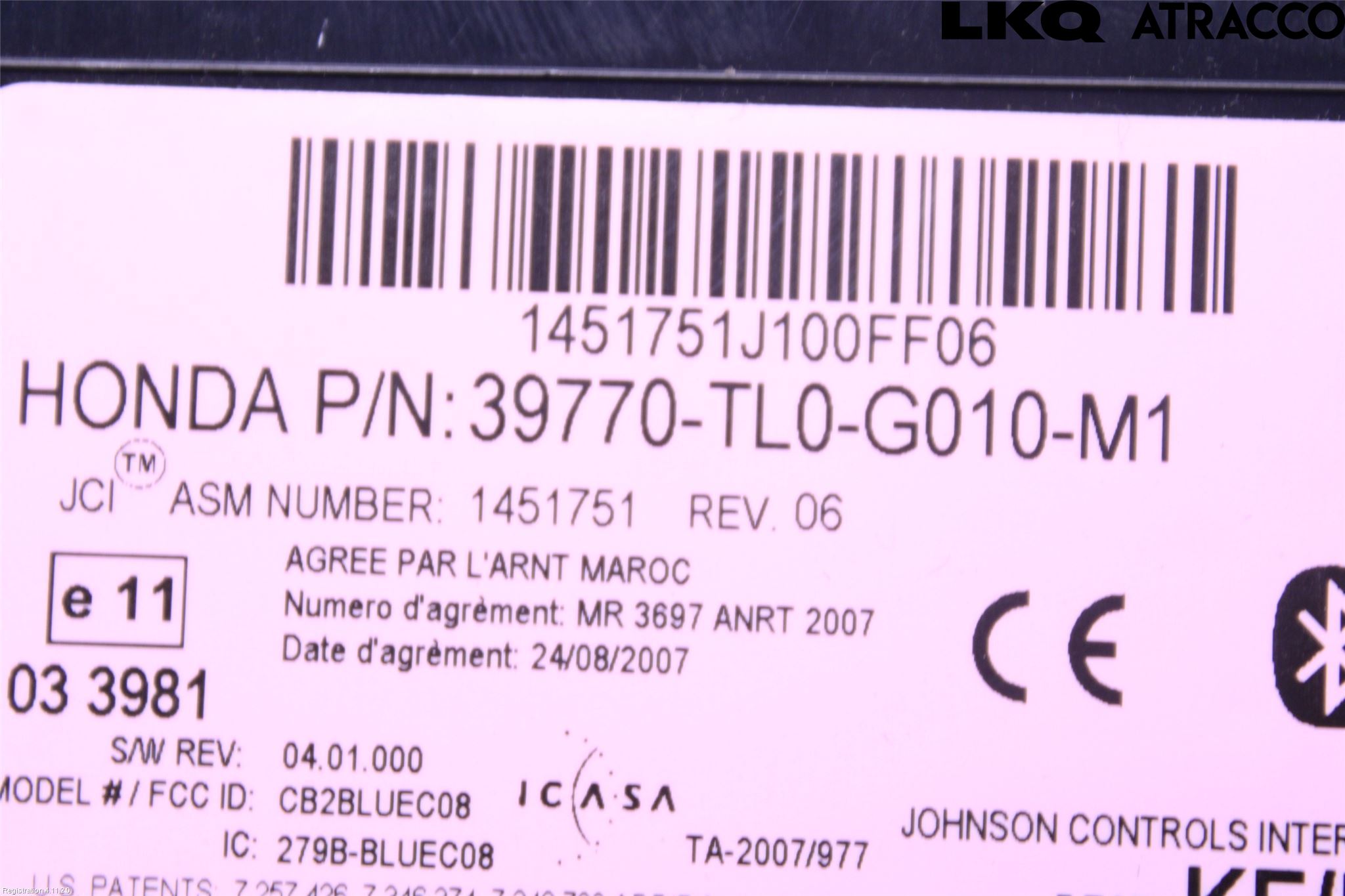 Honda ACCORD    08- Styrenhet Övrigt