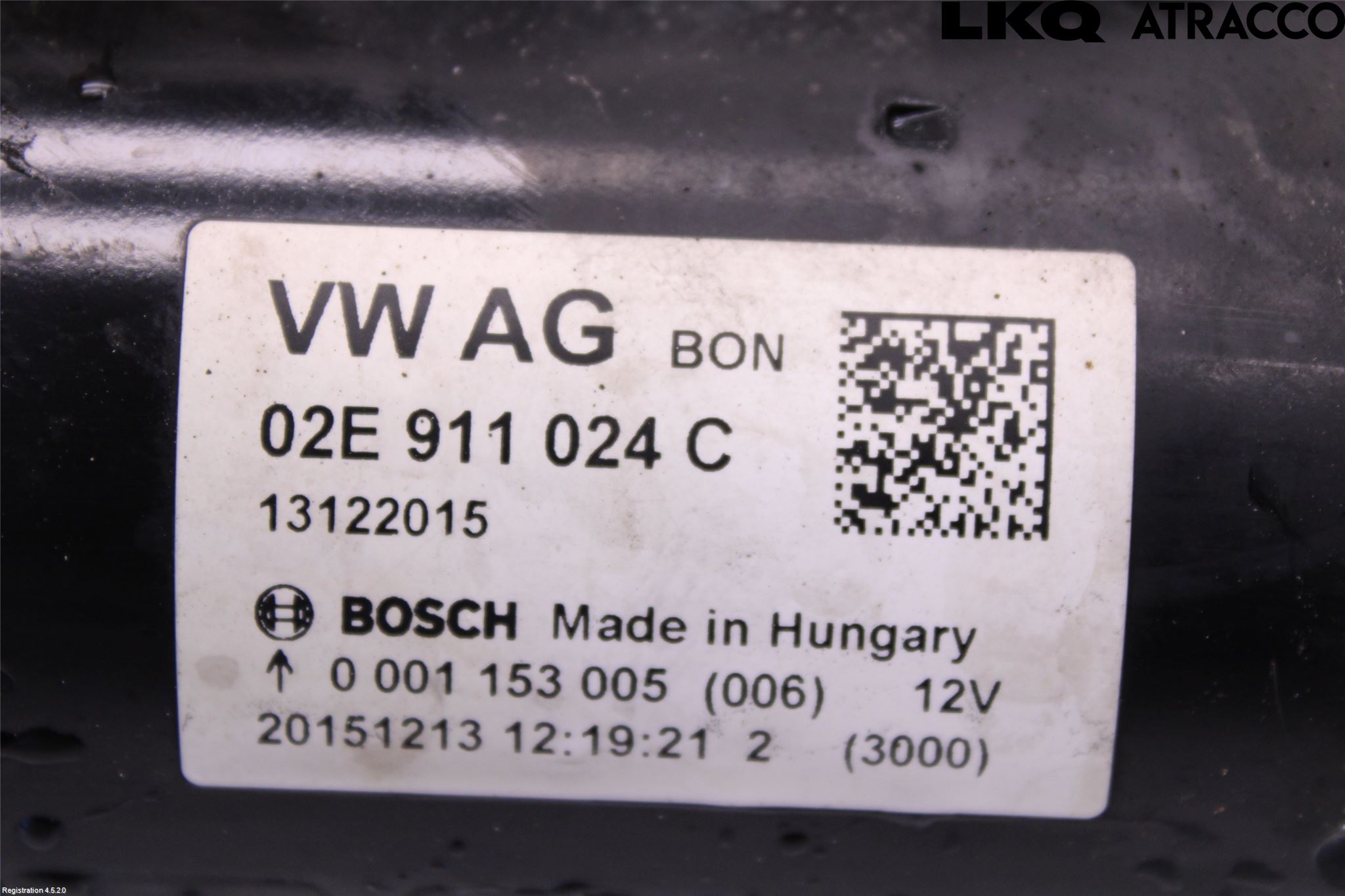 Volkswagen VW CADDY 16-20 Startmotor Diesel