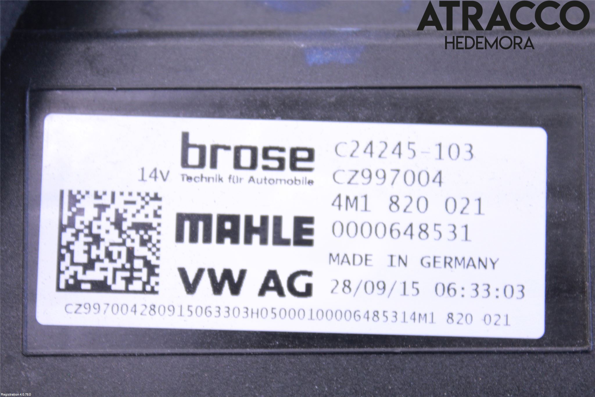 Audi Q7/SQ7 Ac Värmefläkt