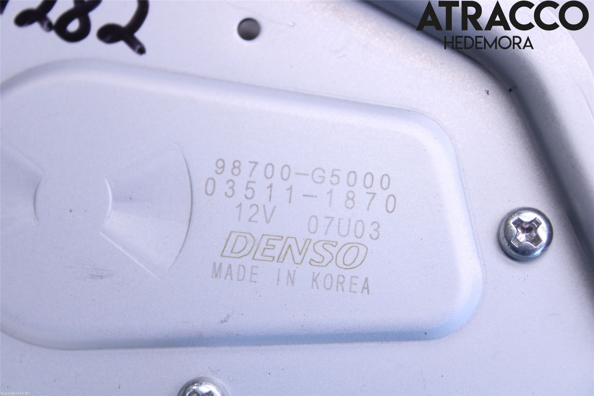 Kia NIRO (DE) 17-22 Torkarmotor Baklucka