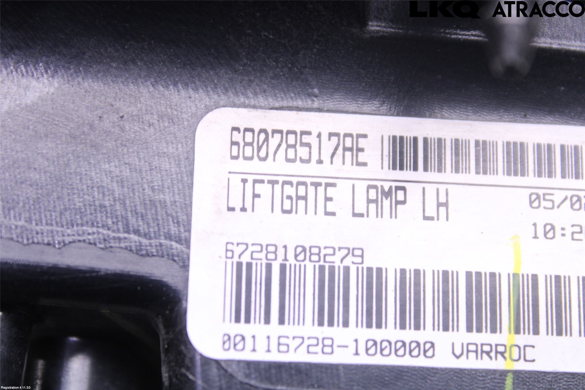 Fiat FREEMONT Bakljus Lucka Vä